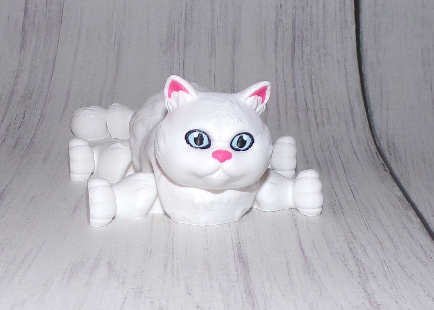 British Short Haired Cat 3D Printed Articulated Figurine - Wonderland 3D Printing