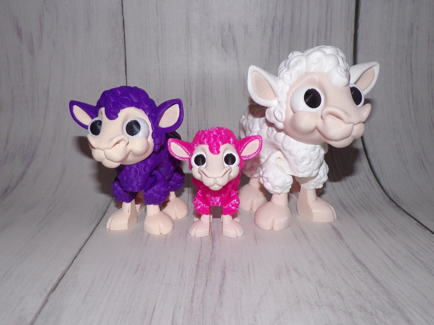 Lamb 3D Printed Articulated Figurine - Wonderland 3D Printing