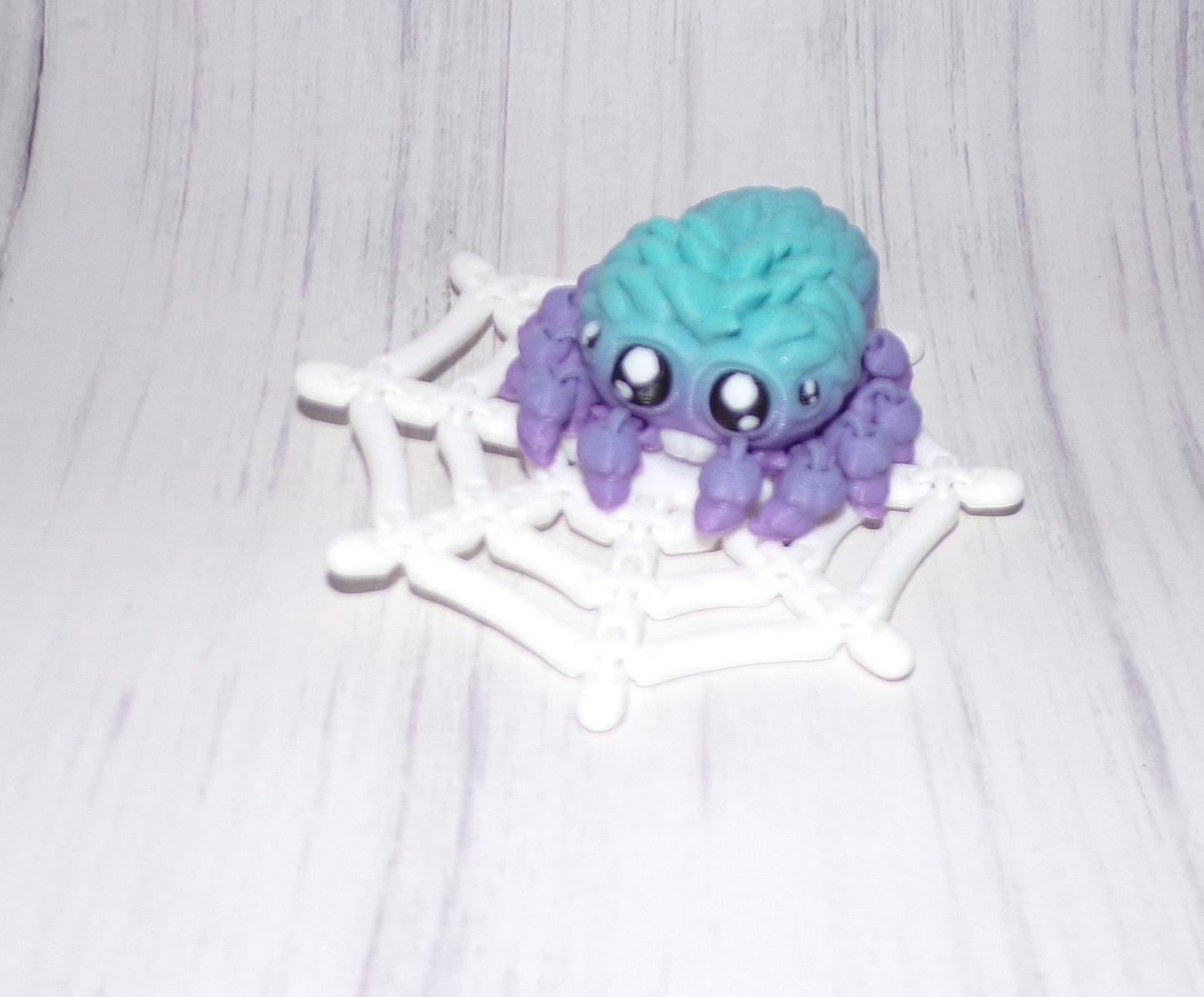 Magneto the Jumping Spider 3D Printed Articulated Figurine-Web included magnetic - Wonderland 3D Printing