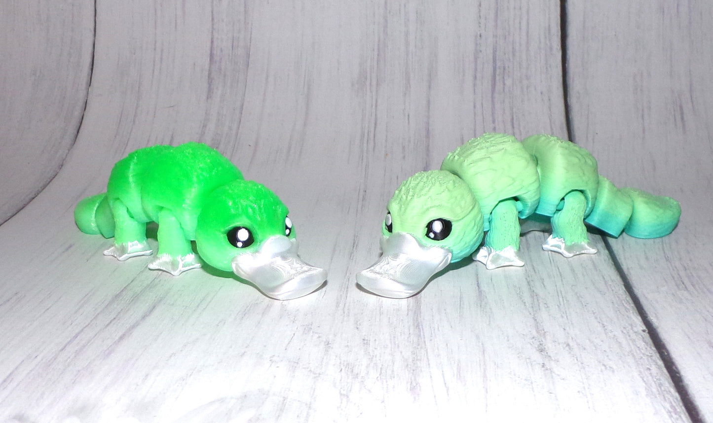 Baby Platypus: 3D Printed Articulated Figurine - Wonderland 3D Printing