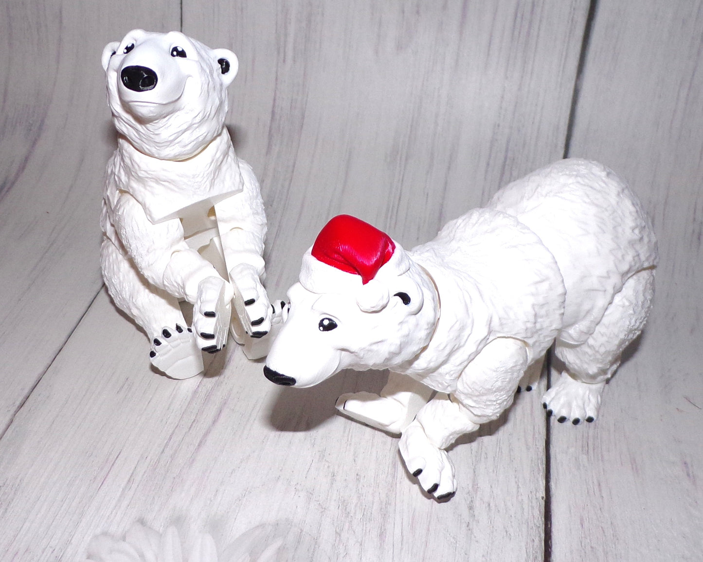 Polar Bear 3D Printed Articulated Figurine - Wonderland 3D Printing