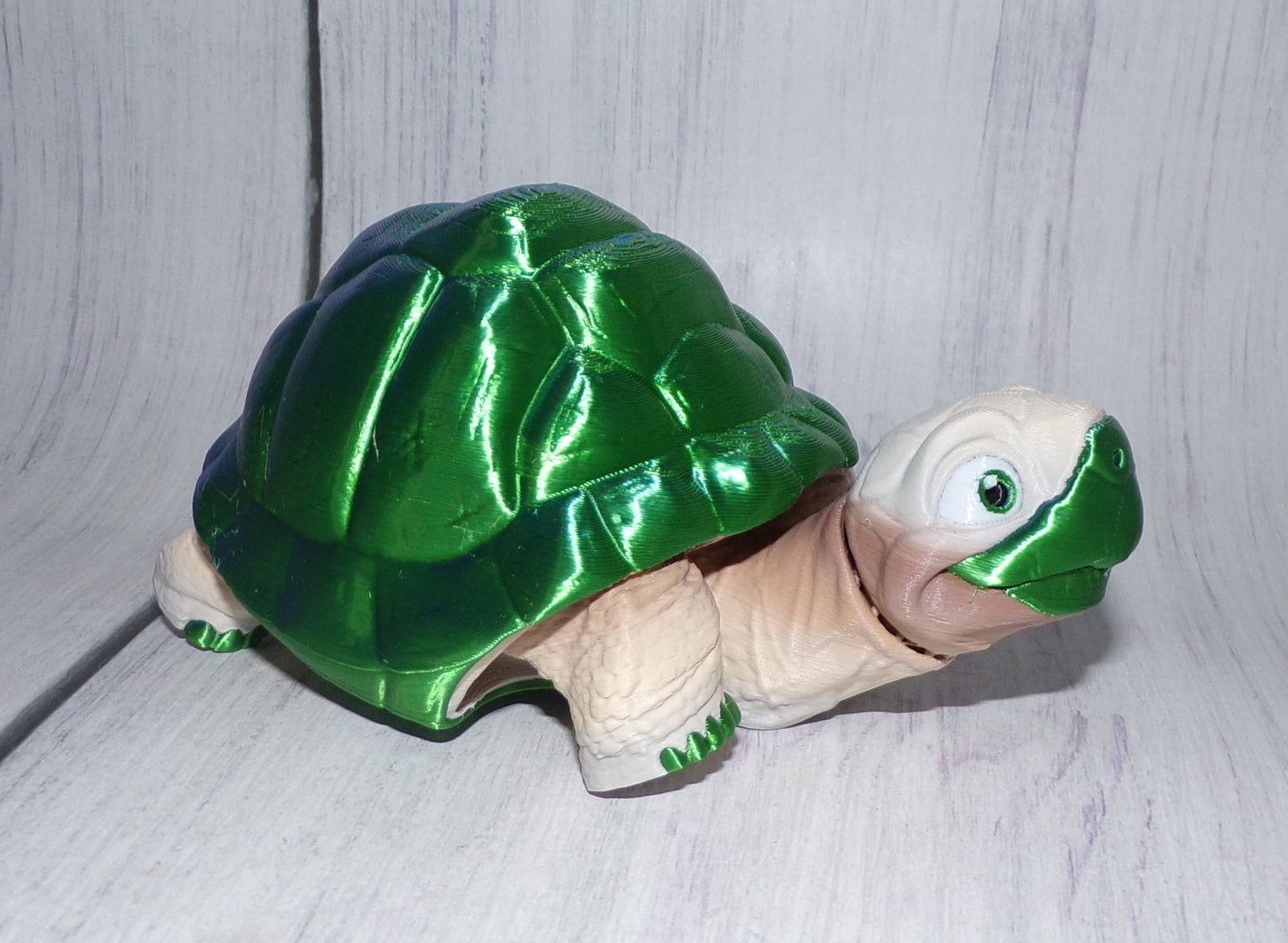 Tortoise 3D Printed Articulated Figurine - Wonderland 3D Printing