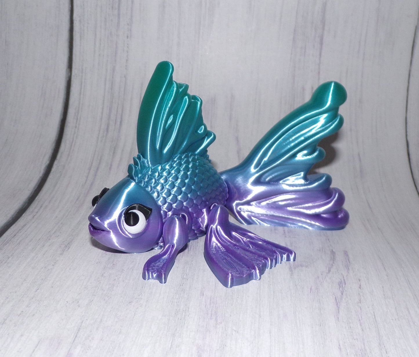 Goldfish 3D Printed Articulated Figurine - Wonderland 3D Printing