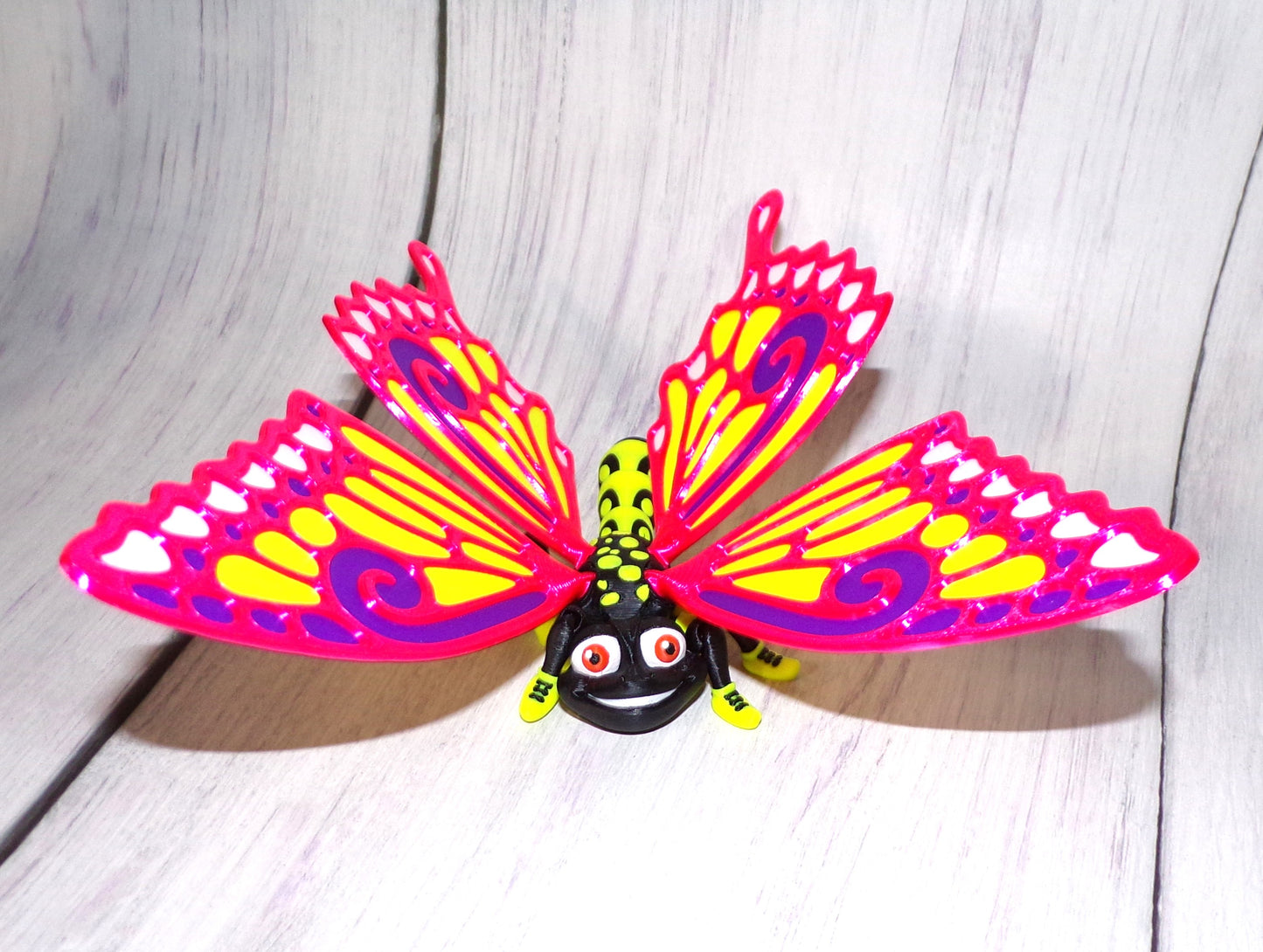 Butterfly:3D Printed, Fully Articulated Butterfly - Wonderland 3D Printing