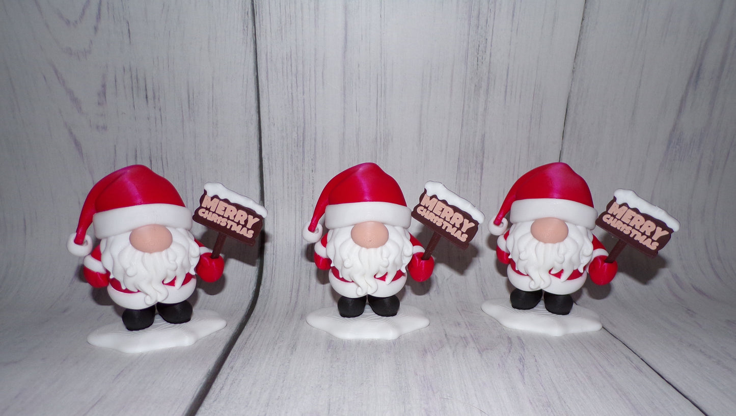 Santa Gnomes 3D Printed Articulated Figurine - Wonderland 3D Printing