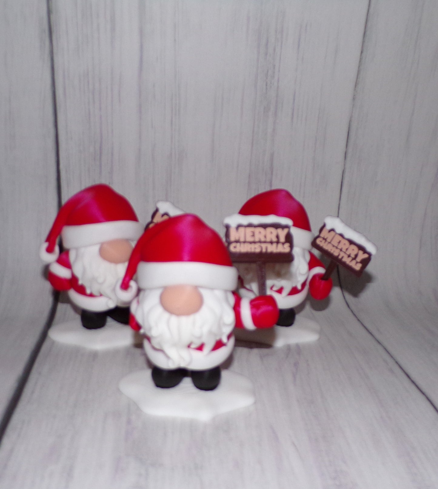 Santa Gnomes 3D Printed Articulated Figurine - Wonderland 3D Printing