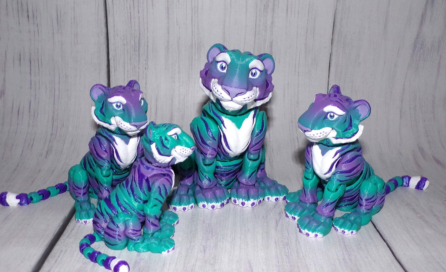 Tiger: 3D Printed Articulated - Wonderland 3D Printing