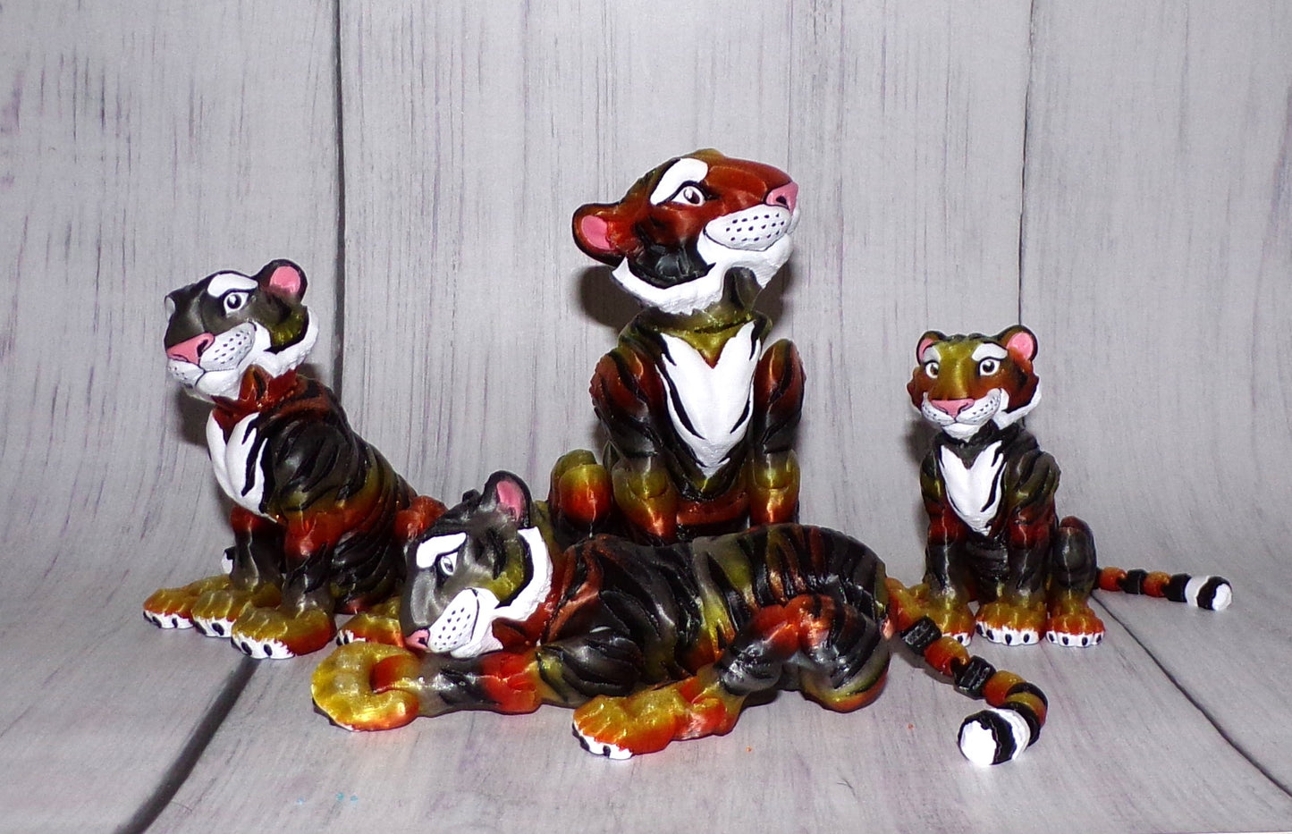 Tiger: 3D Printed Articulated - Wonderland 3D Printing
