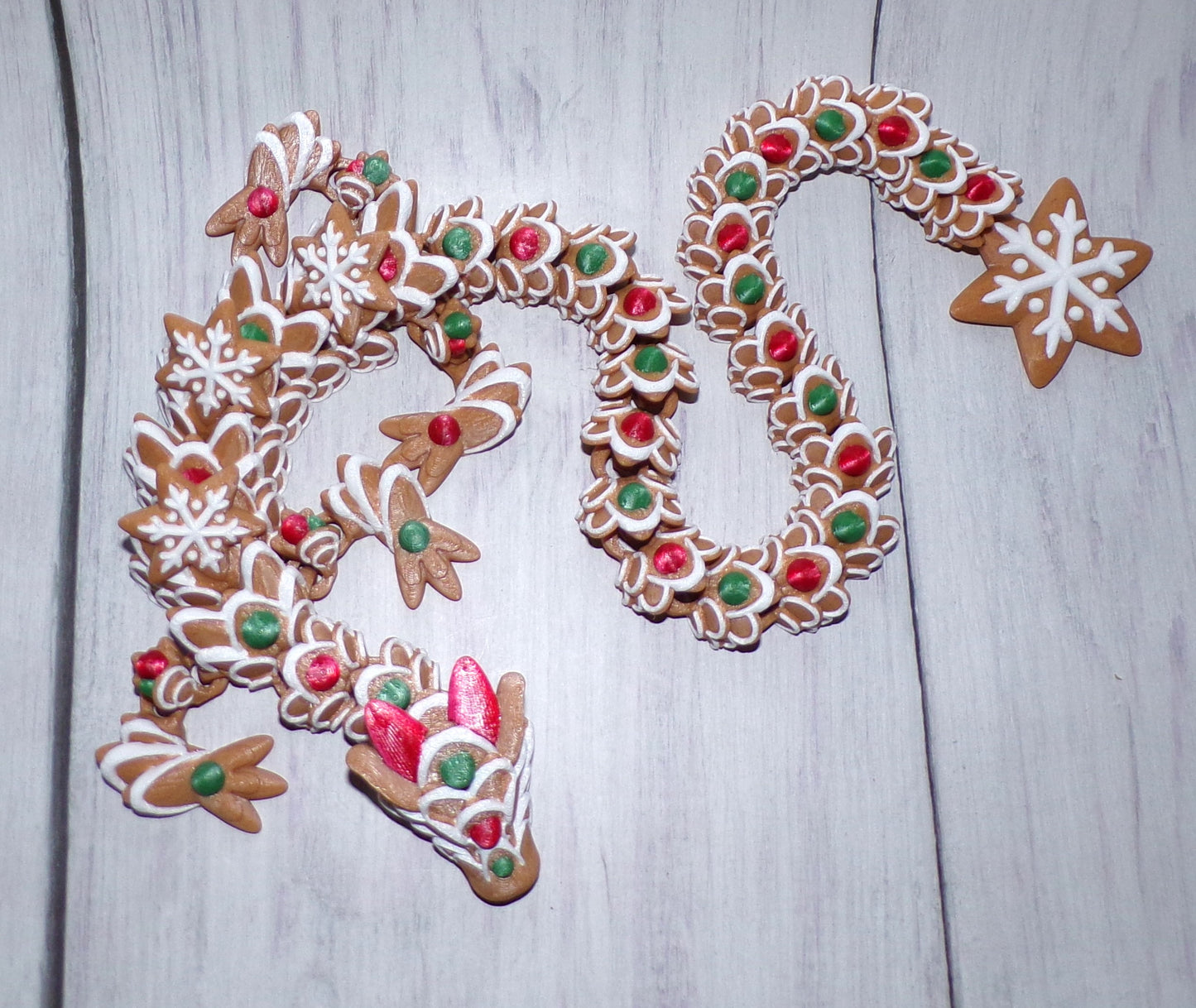 Gingerbread Dragon: 3D Printed Articulated - Wonderland 3D Printing
