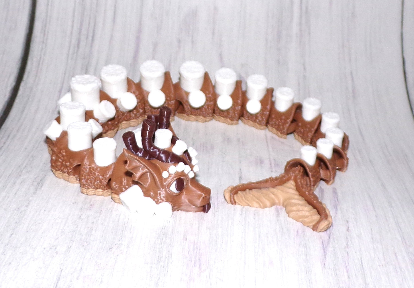 Hot Coco Dragon Articulated 3d Printed cup options available - Wonderland 3D Printing