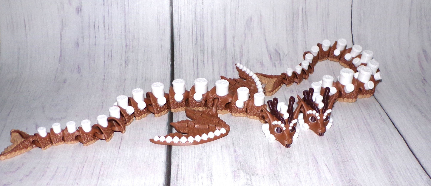Hot Coco Dragon Articulated 3d Printed cup options available - Wonderland 3D Printing