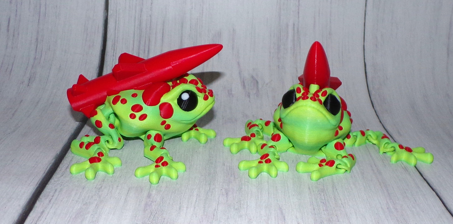 Missile Toad: 3D Printed Articulated Fidget Toy - Wonderland 3D Printing