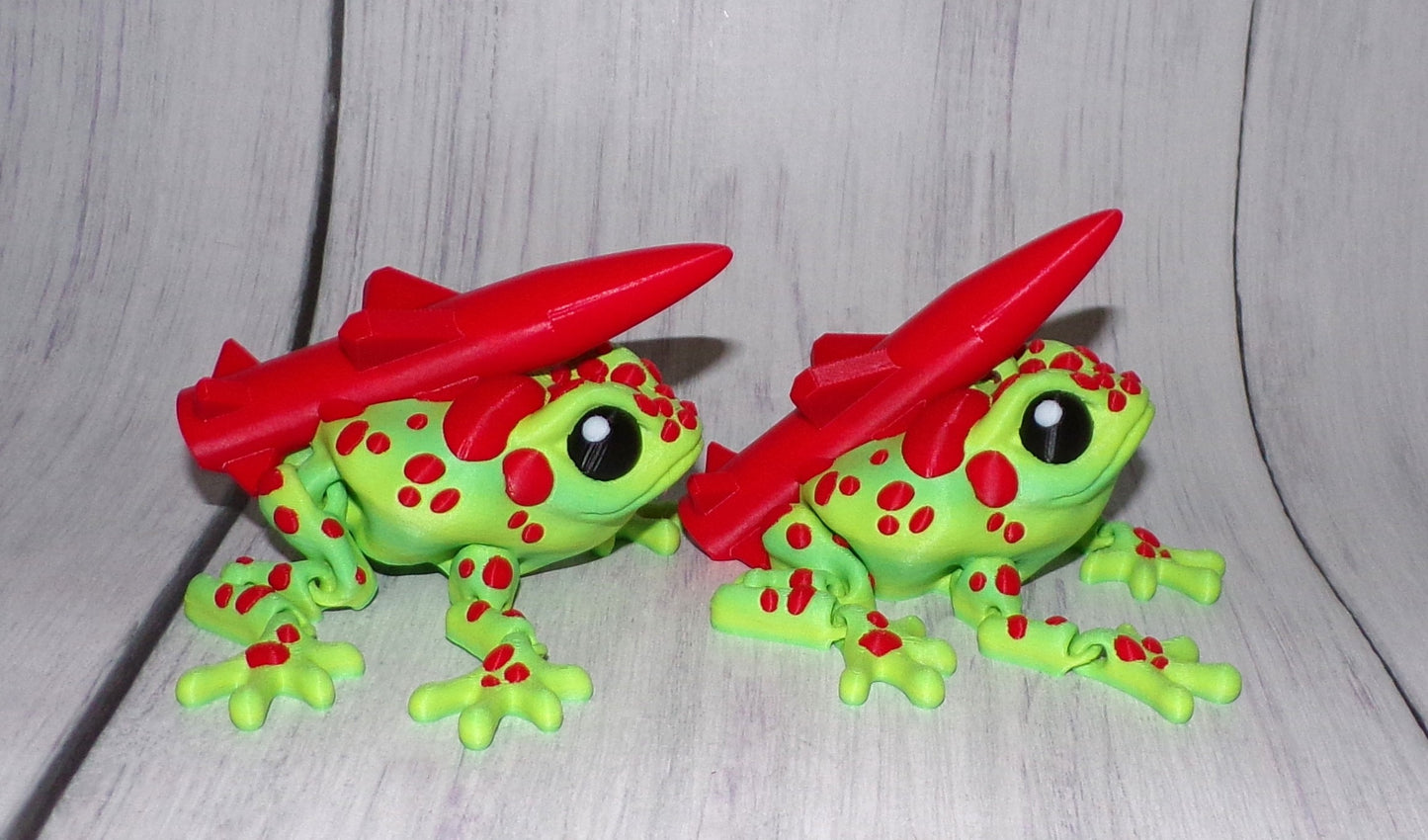 Missile Toad: 3D Printed Articulated Fidget Toy - Wonderland 3D Printing