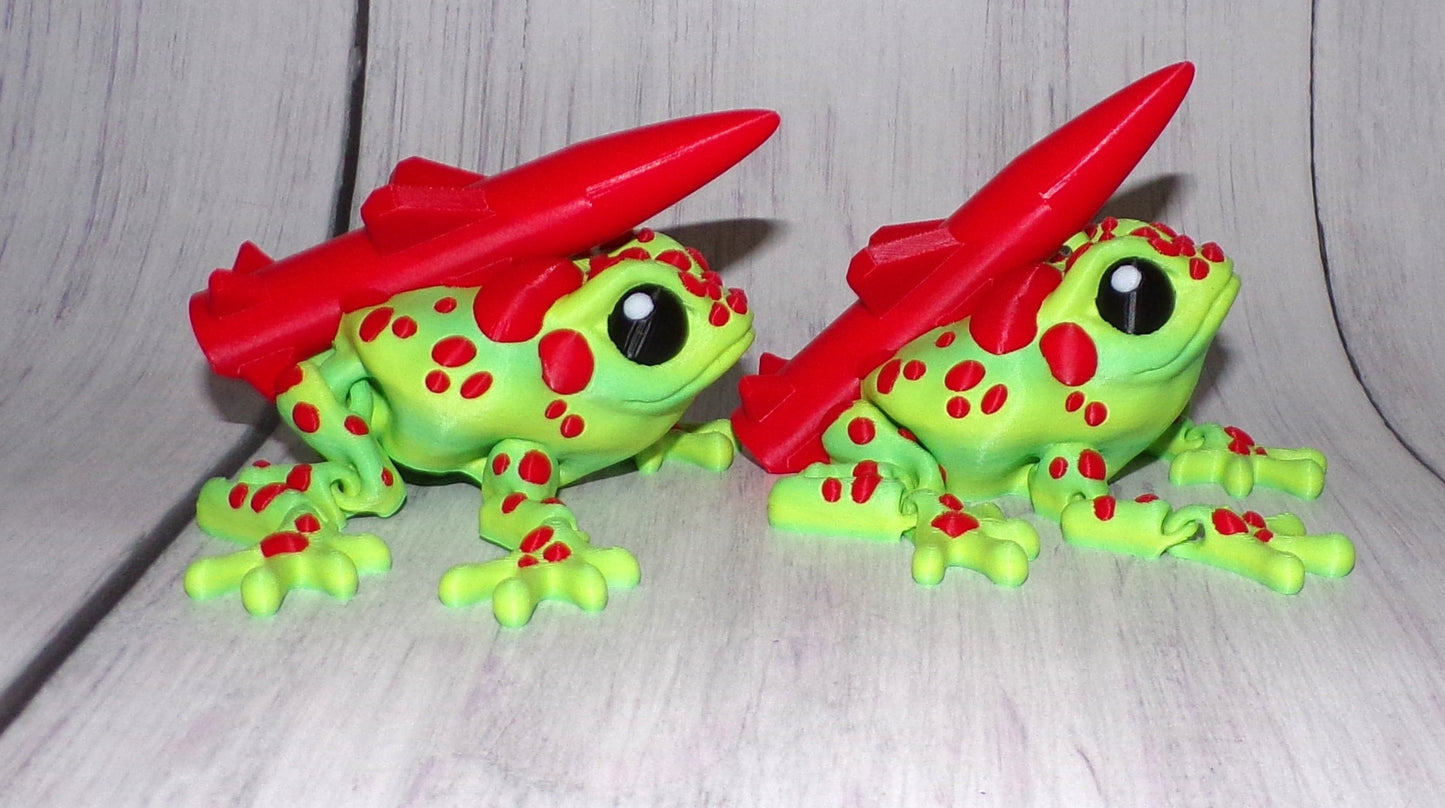 Missile Toad: 3D Printed Articulated Fidget Toy - Wonderland 3D Printing