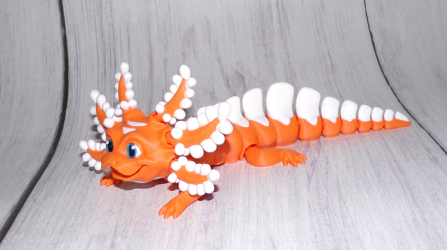 Dany Candy Axolotl Articulated 3d Printed Figurine - Wonderland 3D Printing