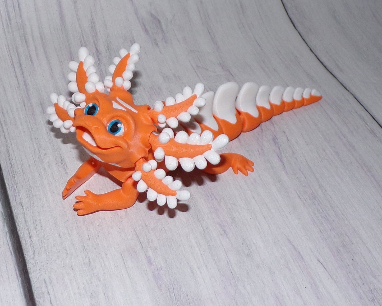 Dany Candy Axolotl Articulated 3d Printed Figurine - Wonderland 3D Printing