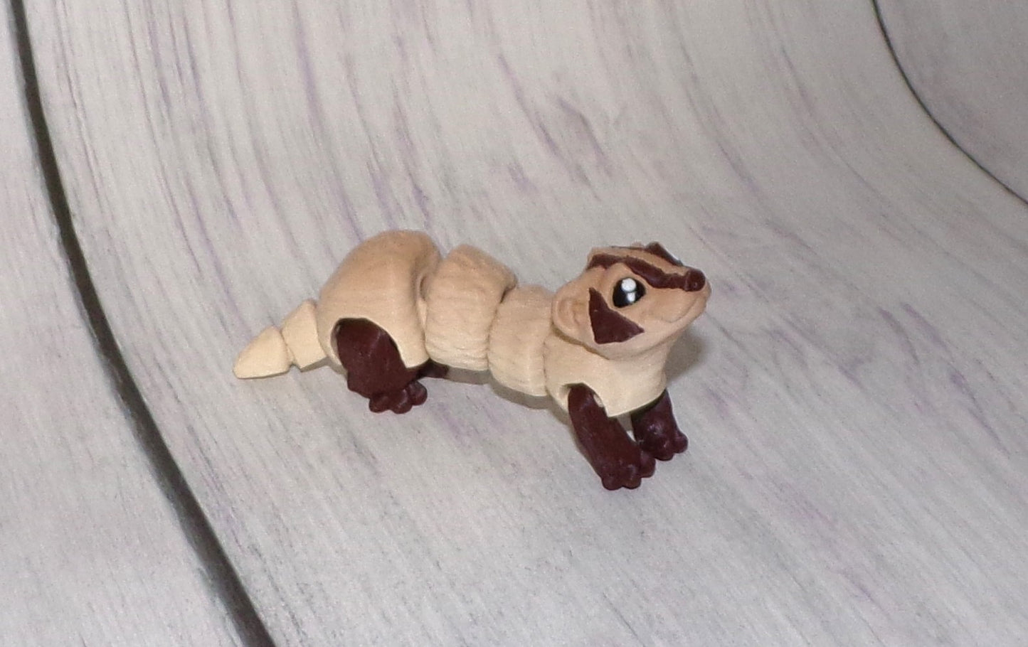 Ferret or Baby Ferret 3D Printed Articulated Figurine - Wonderland 3D Printing