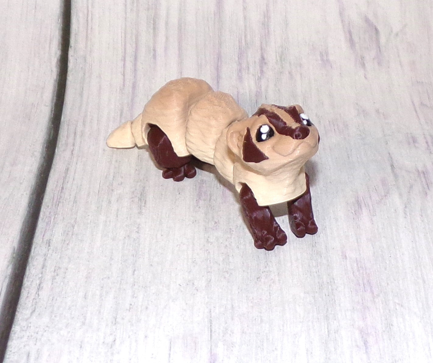 Ferret or Baby Ferret 3D Printed Articulated Figurine - Wonderland 3D Printing