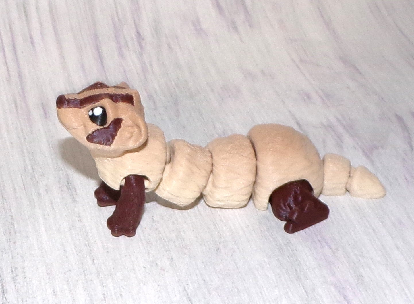 Ferret or Baby Ferret 3D Printed Articulated Figurine - Wonderland 3D Printing