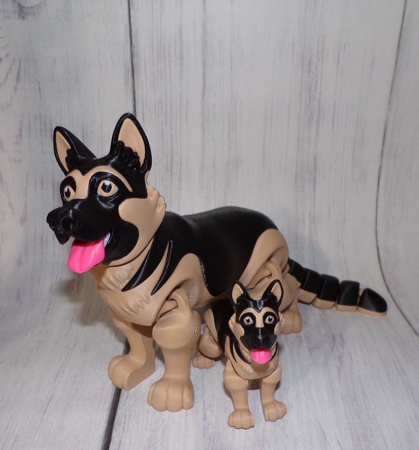 German Shepard 3D Printed Articulated Figurine - Wonderland 3D Printing