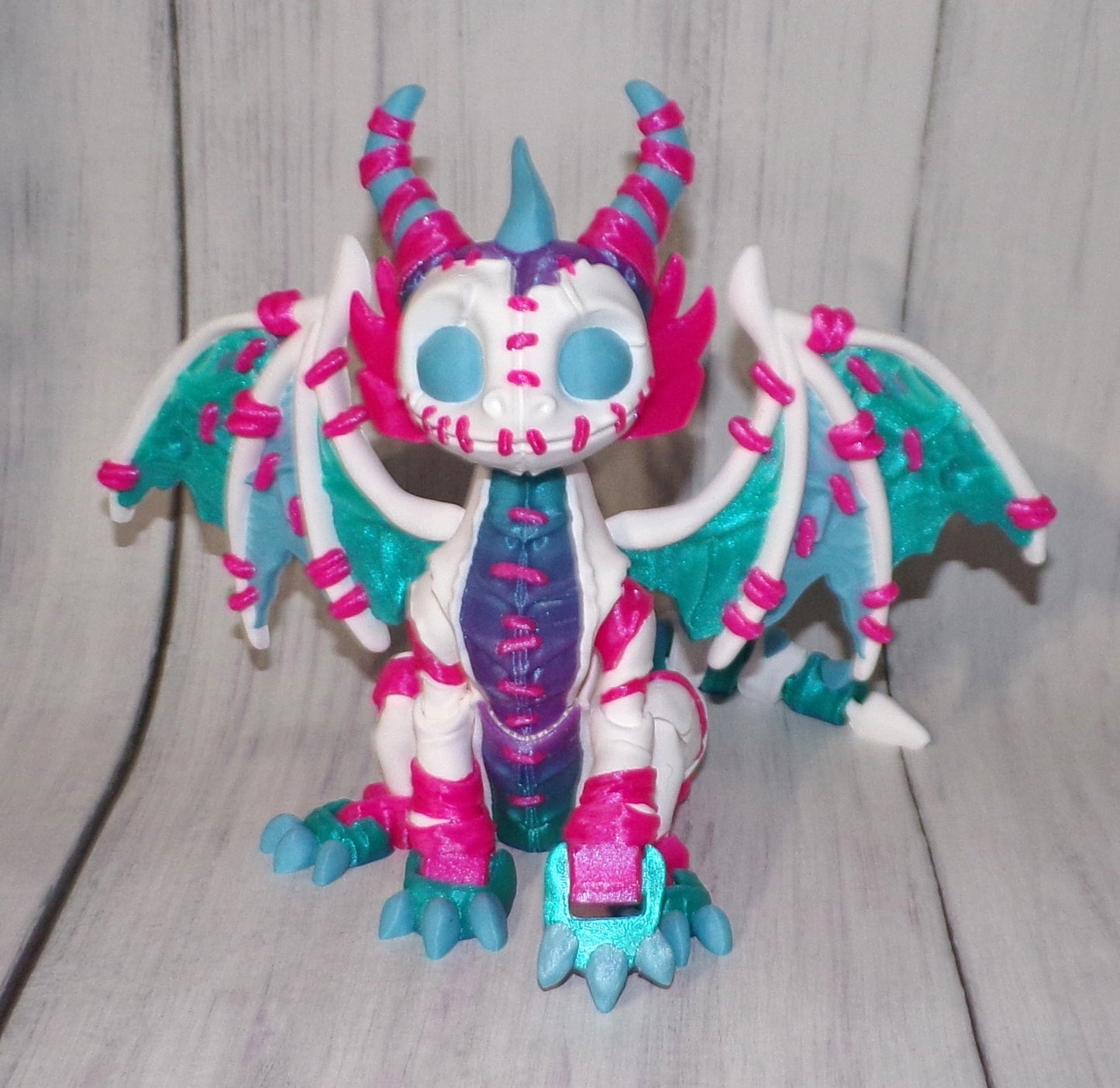 Stuffed Dragon 3D Printed Articulated FIgurine - Wonderland 3D Printing