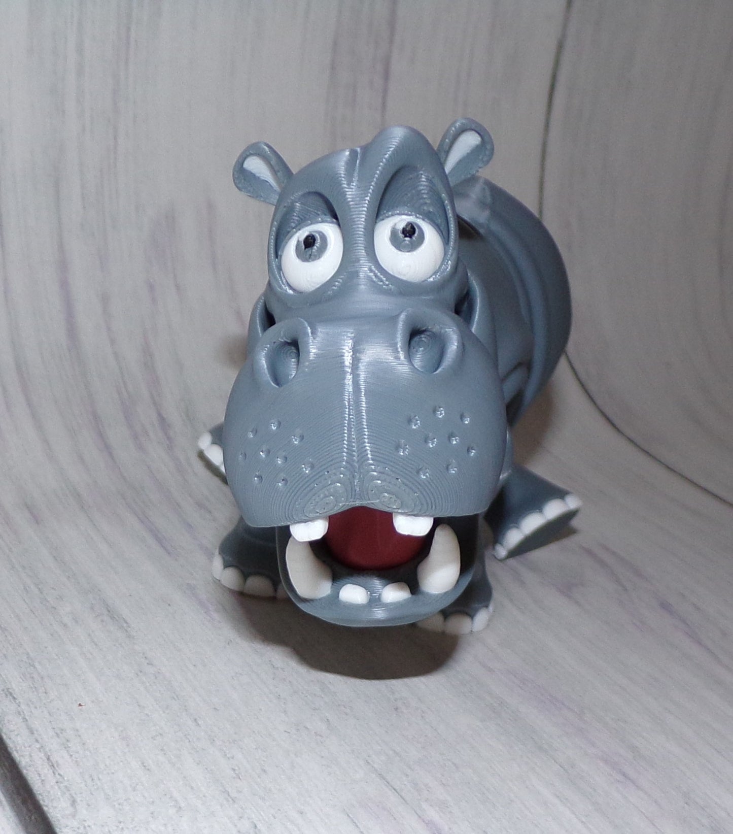 Hippo: 3D Printed Articulated Figurine - Wonderland 3D Printing