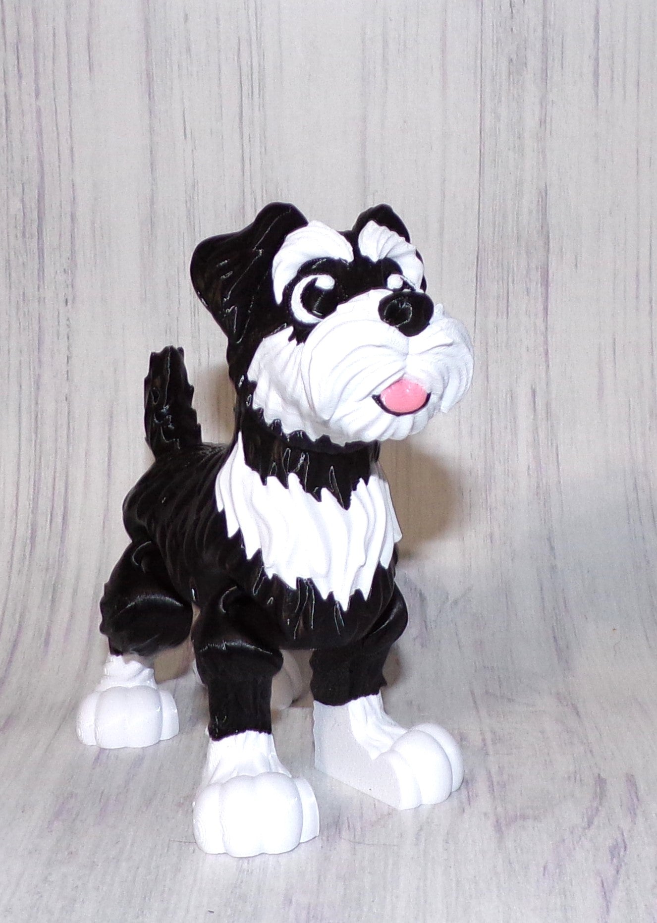 Schnauzer 3D Printed Articulated Figurine - Wonderland 3D Printing