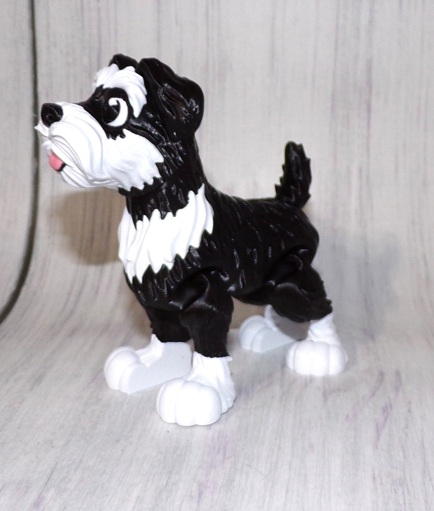 Schnauzer 3D Printed Articulated Figurine - Wonderland 3D Printing