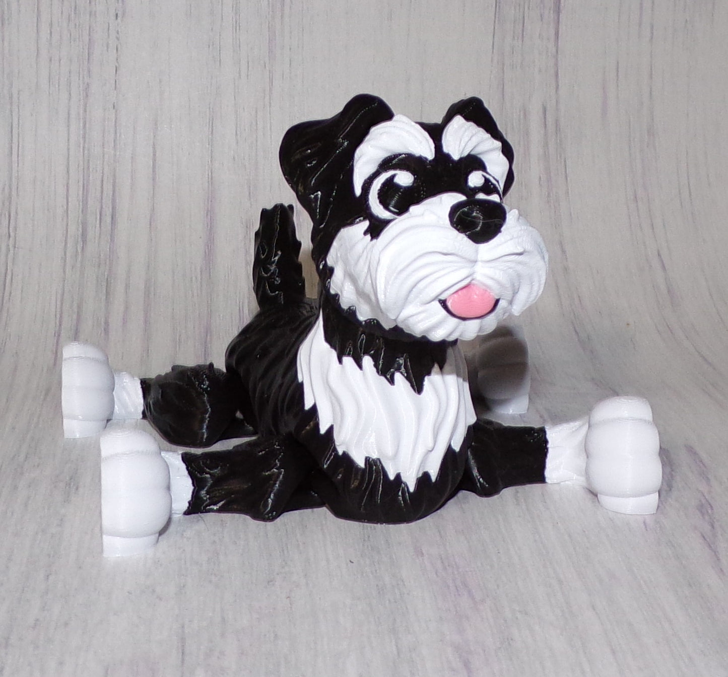 Schnauzer 3D Printed Articulated Figurine - Wonderland 3D Printing