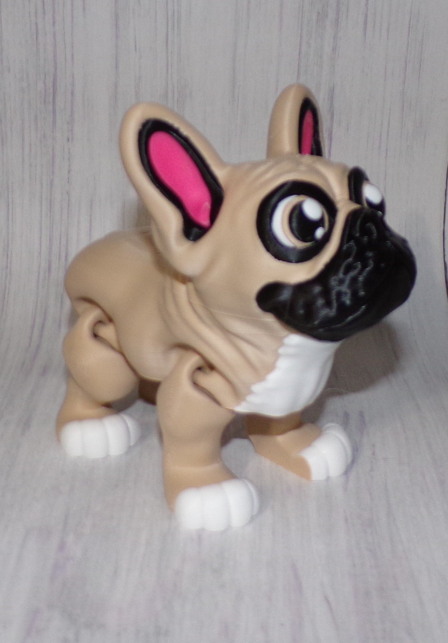 French Bulldog 3D Printed Articulated Figurine - Wonderland 3D Printing