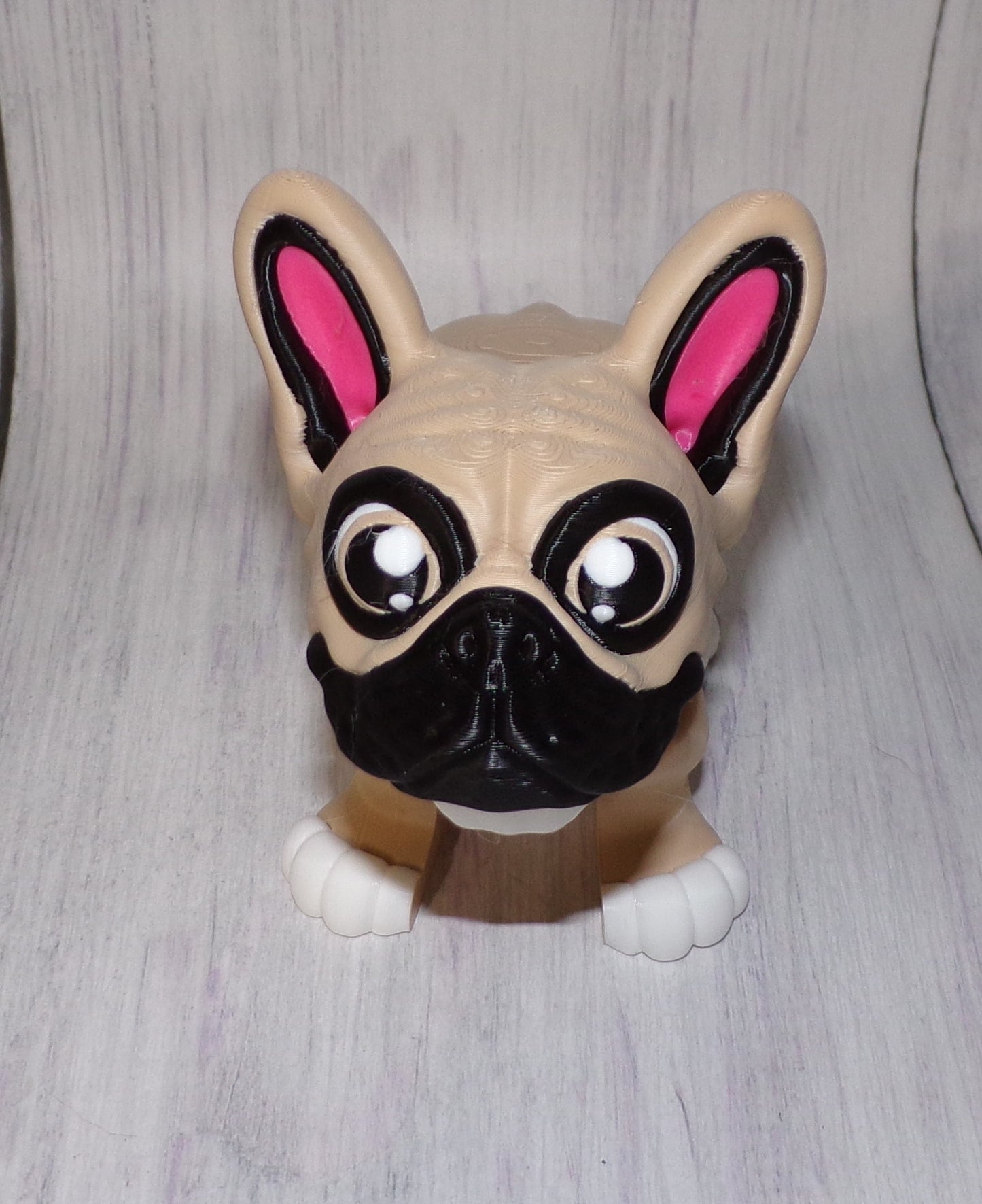 French Bulldog 3D Printed Articulated Figurine - Wonderland 3D Printing