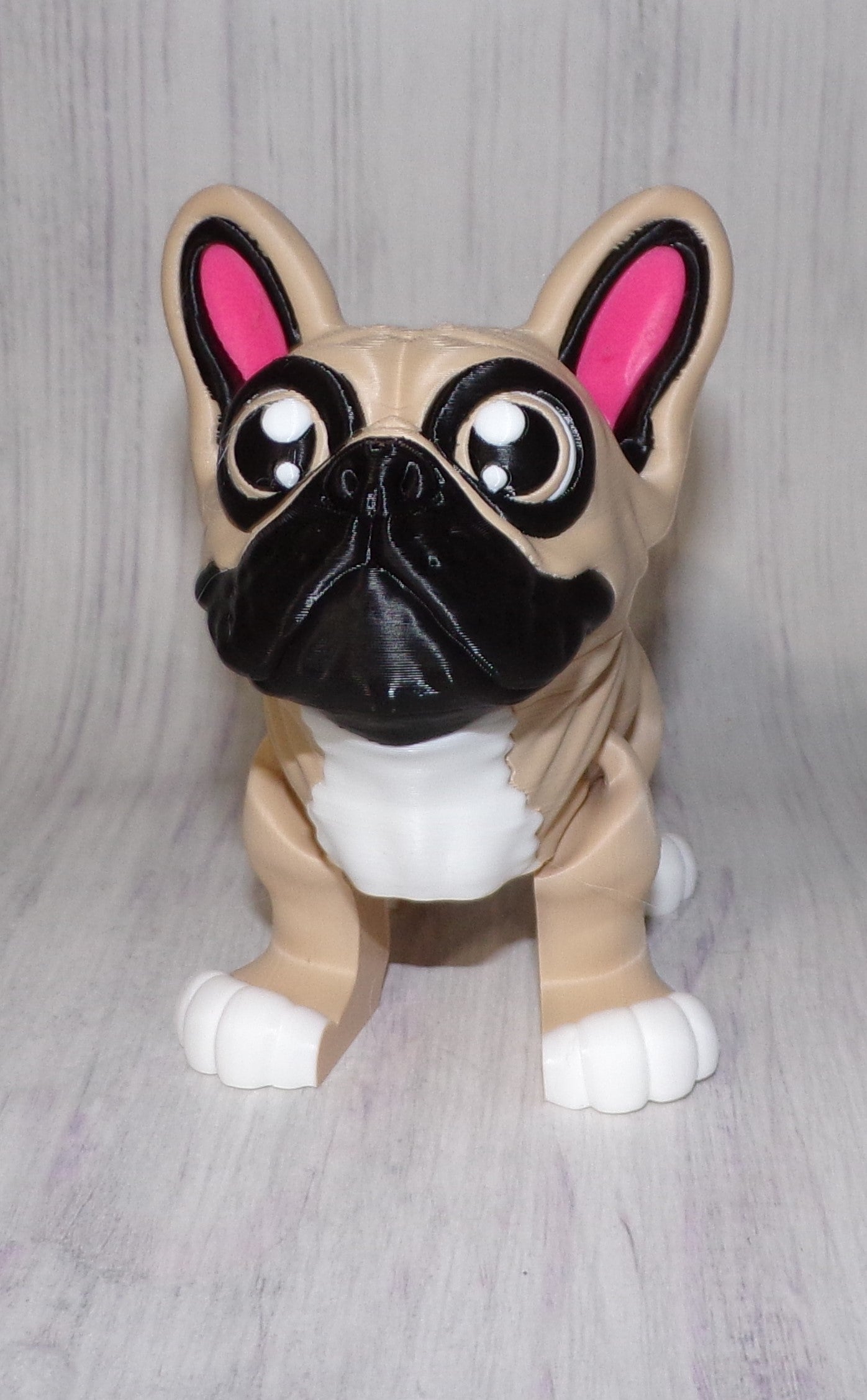 French Bulldog 3D Printed Articulated Figurine - Wonderland 3D Printing