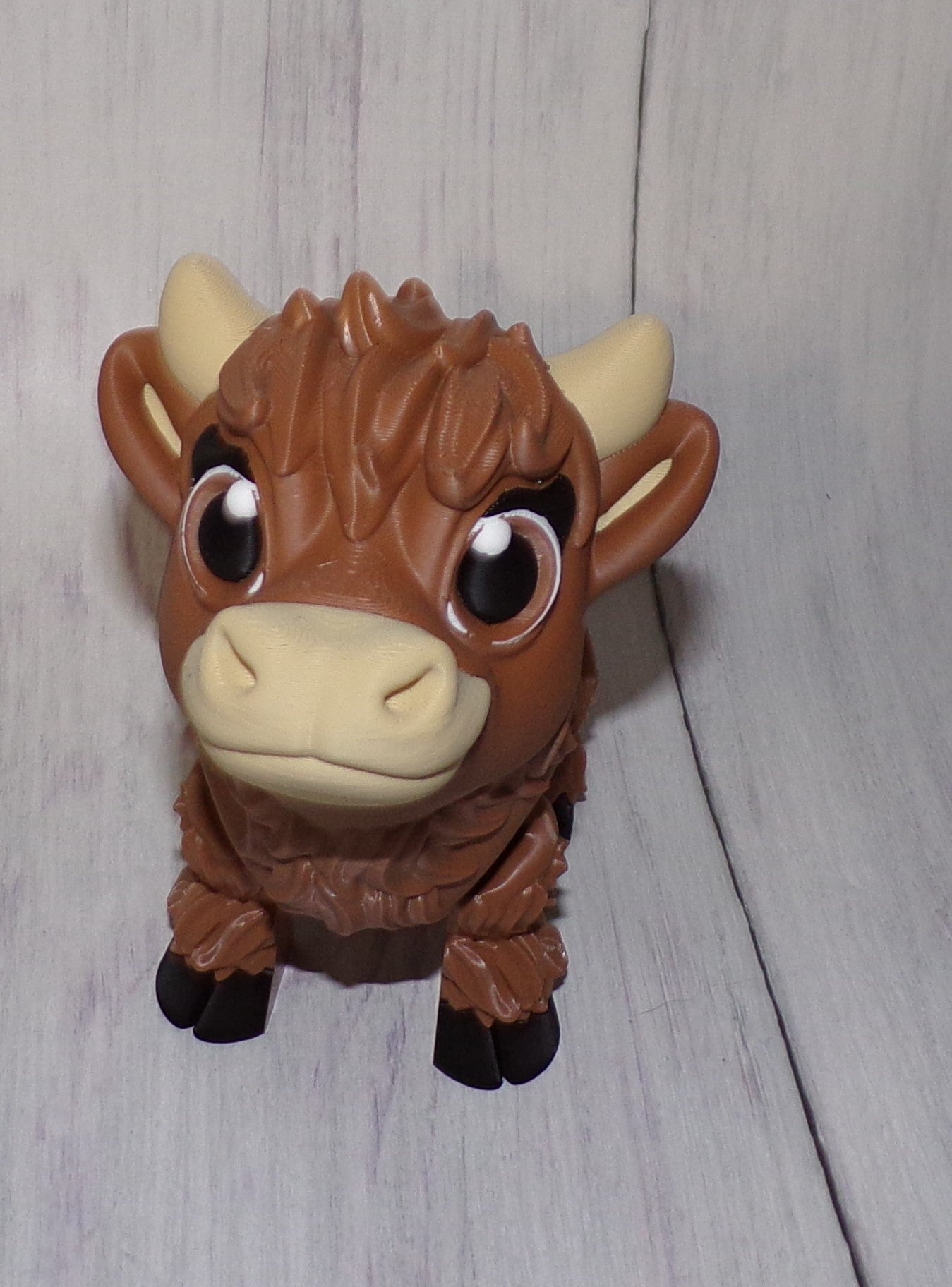 Highland Cow 3D Printed Articulated Figurine - Wonderland 3D Printing