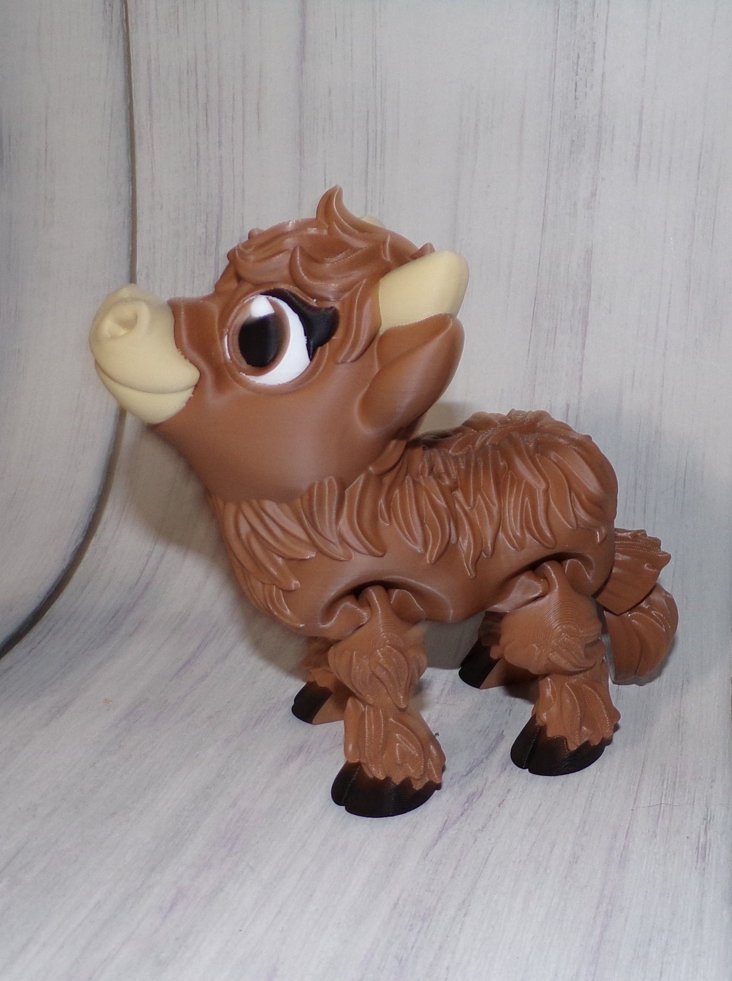 Highland Cow 3D Printed Articulated Figurine - Wonderland 3D Printing