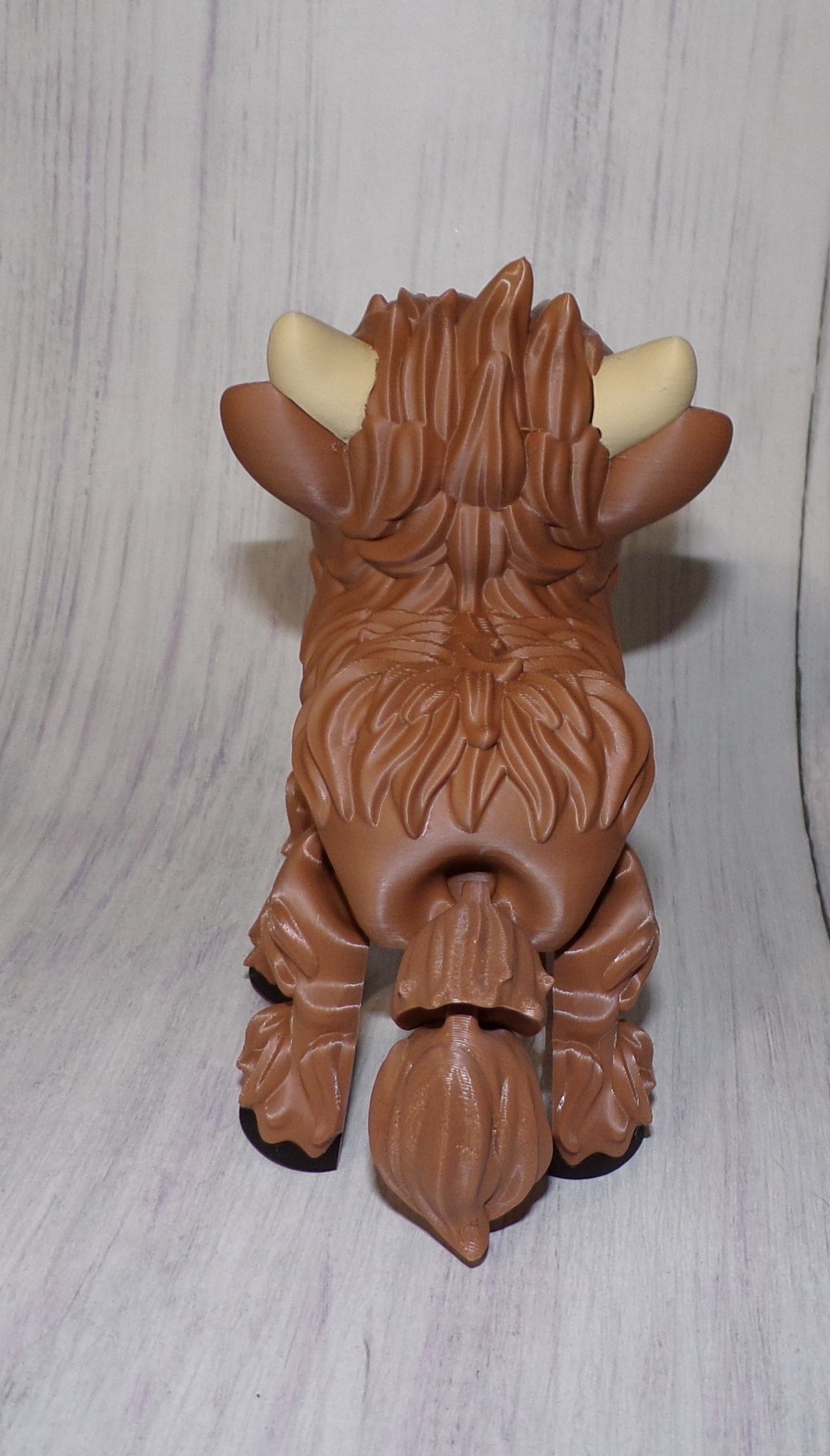 Highland Cow 3D Printed Articulated Figurine - Wonderland 3D Printing