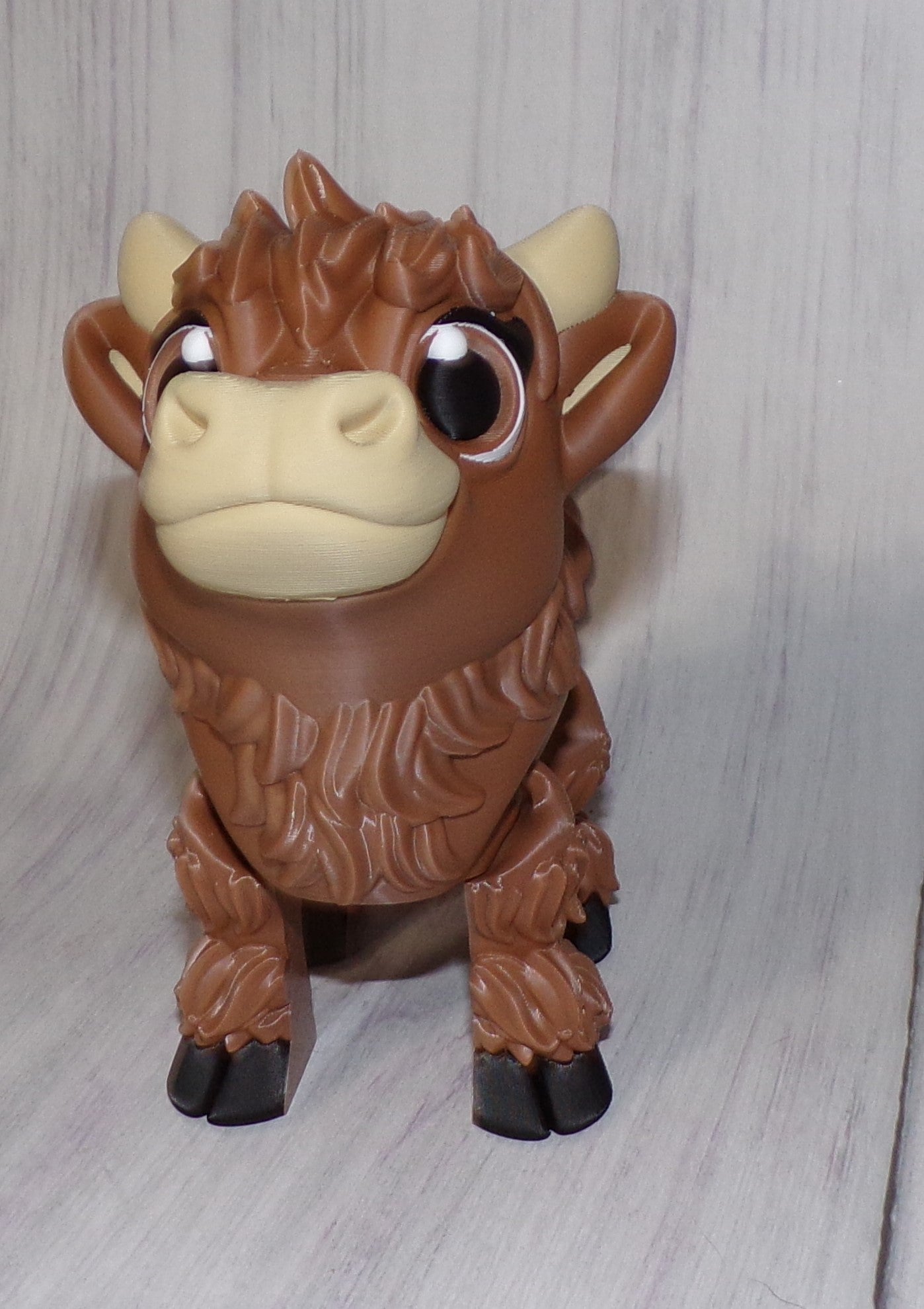 Highland Cow 3D Printed Articulated Figurine - Wonderland 3D Printing