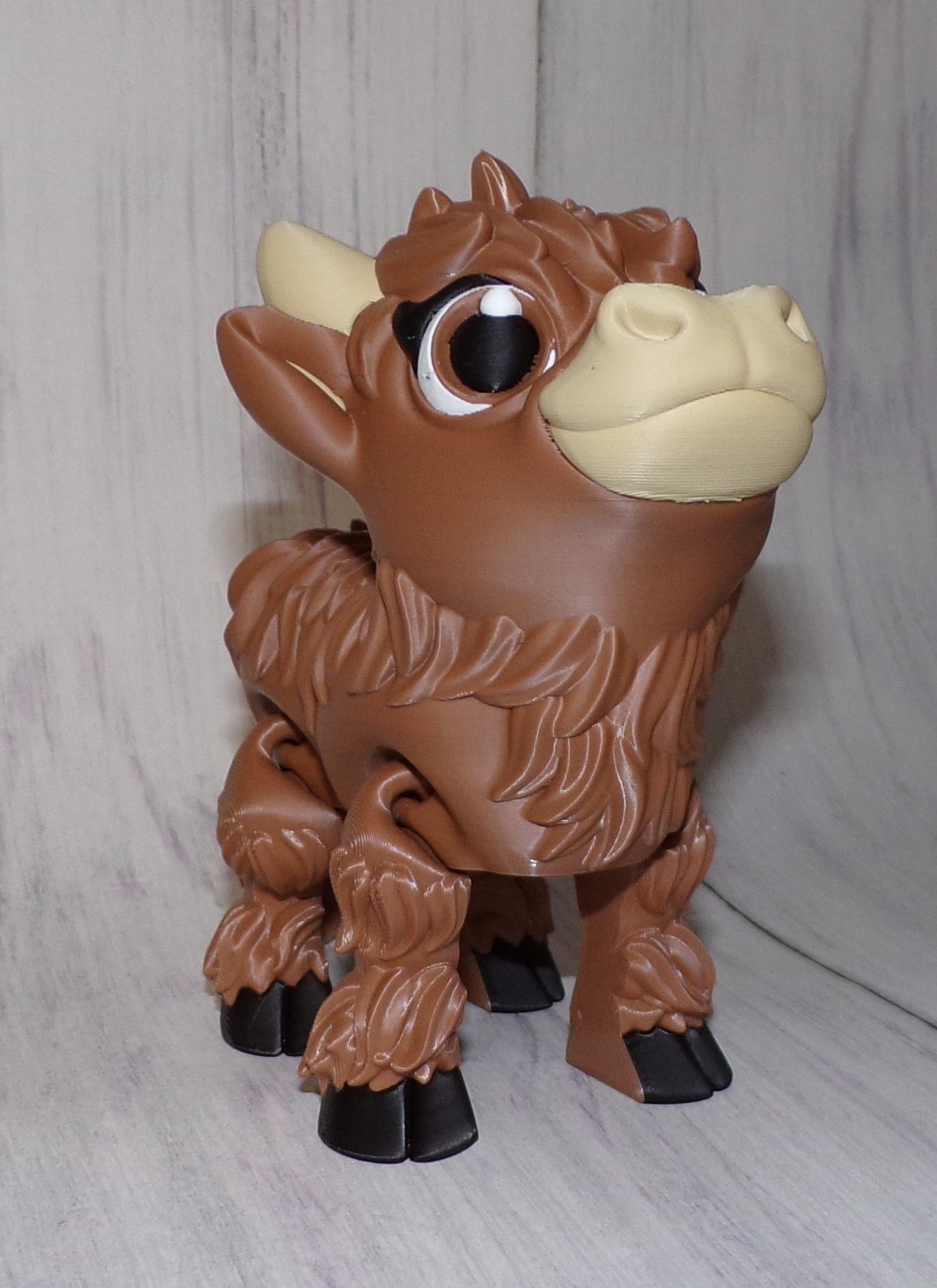 Highland Cow 3D Printed Articulated Figurine - Wonderland 3D Printing