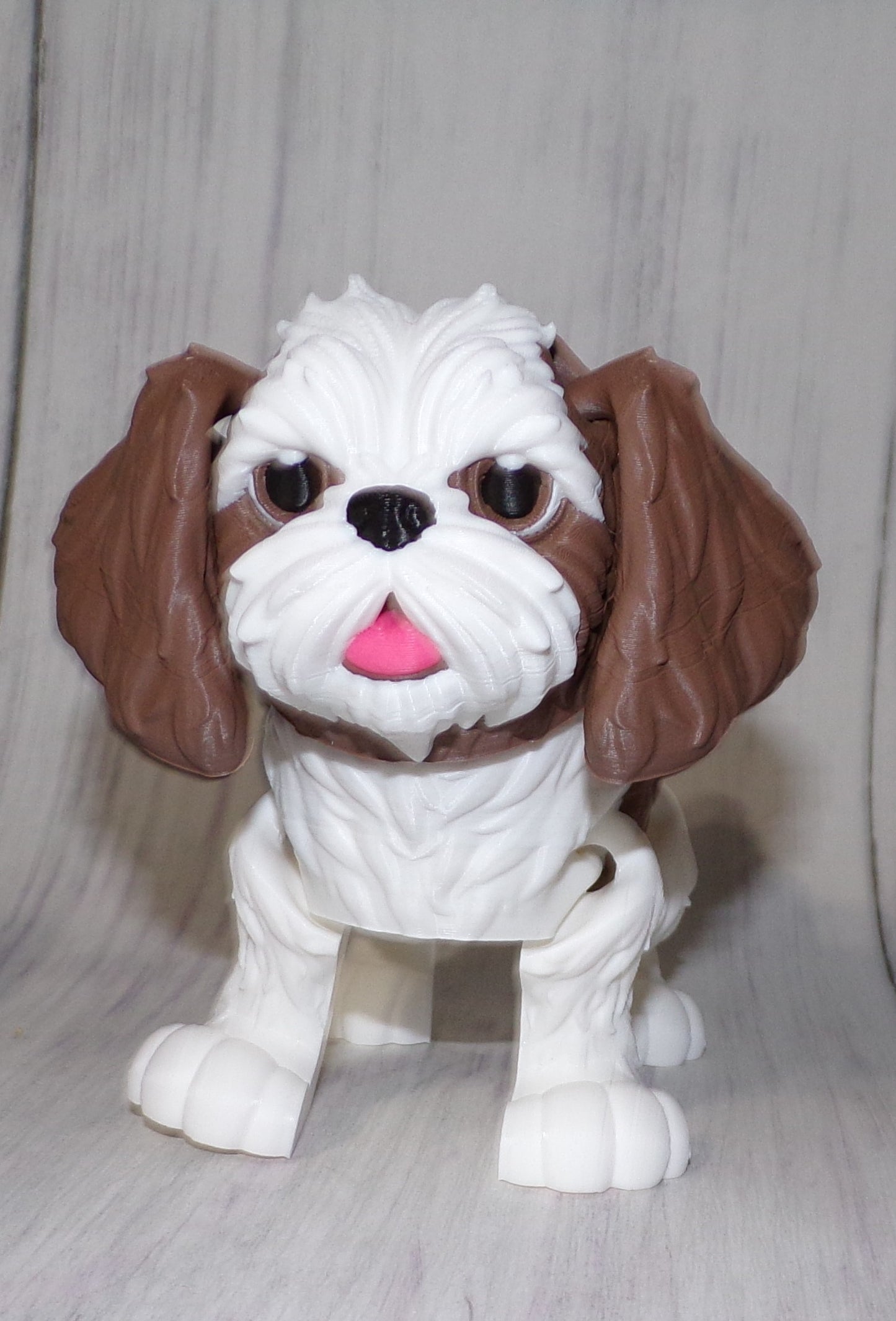 Shih Tzu 3D Printed Articulated Figurine - Wonderland 3D Printing