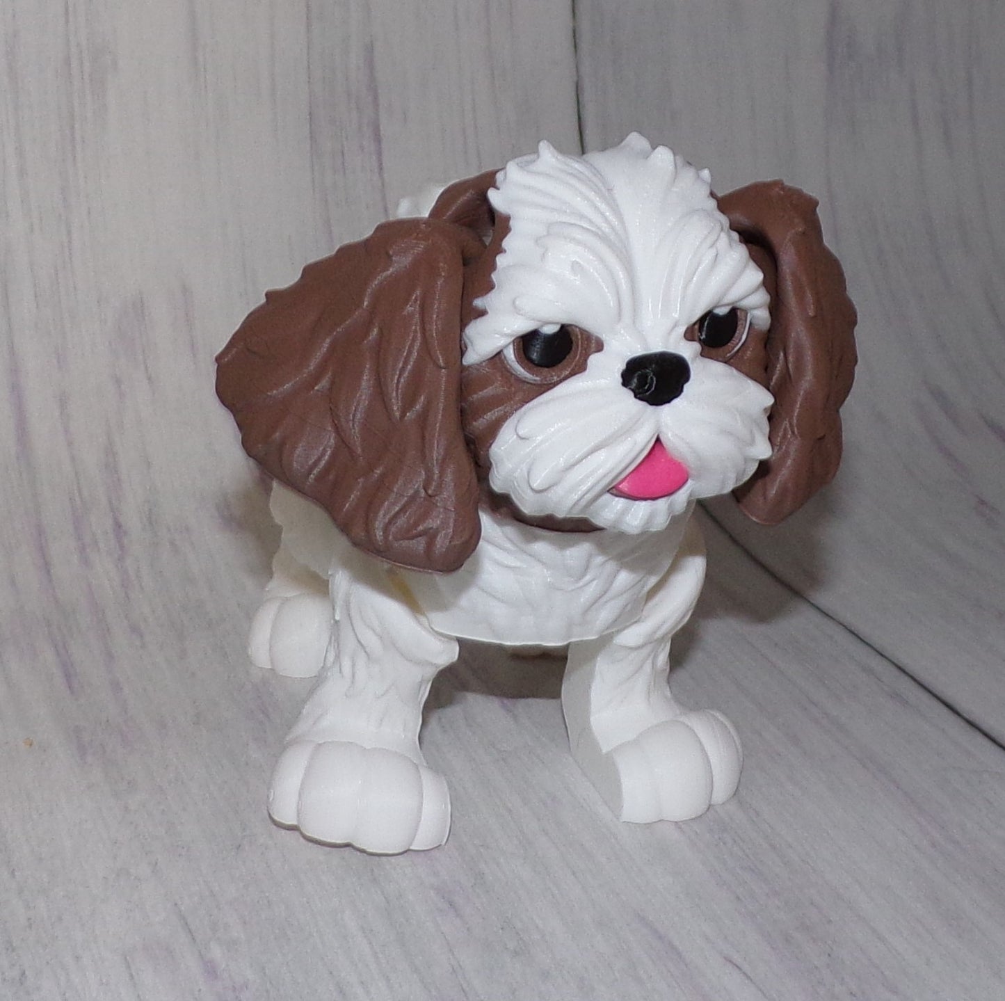 Shih Tzu 3D Printed Articulated Figurine - Wonderland 3D Printing