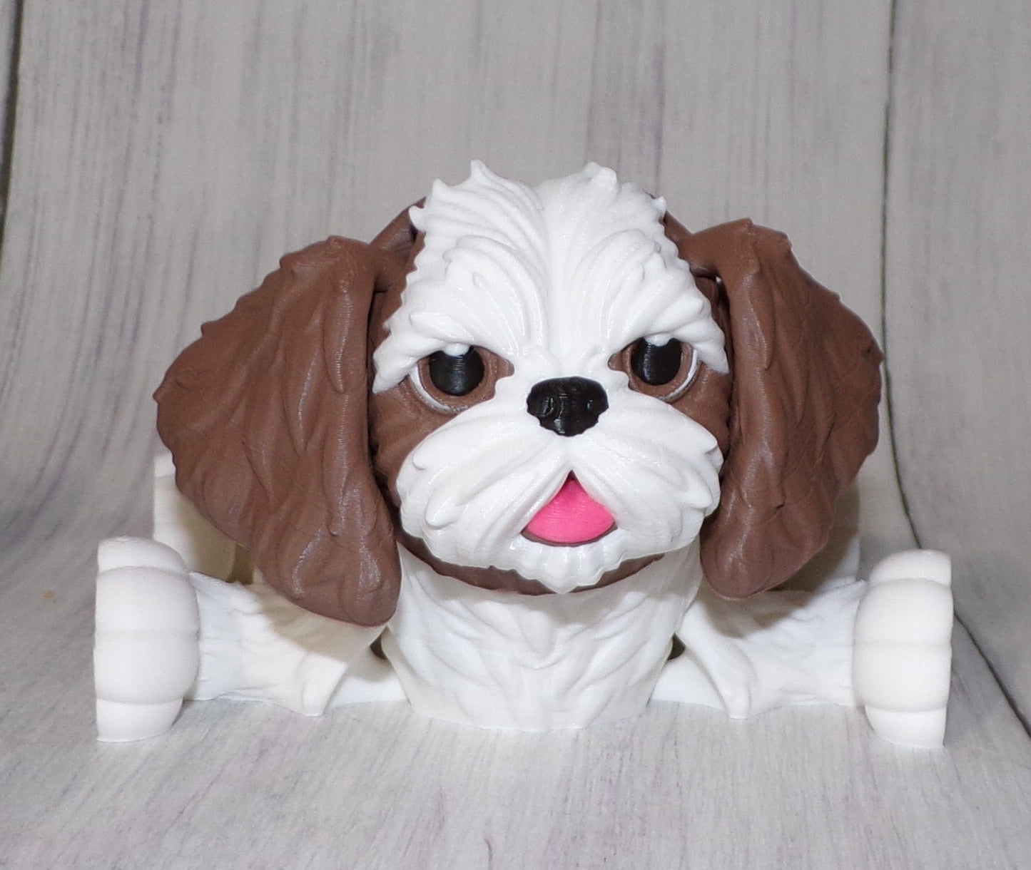 Shih Tzu 3D Printed Articulated Figurine - Wonderland 3D Printing