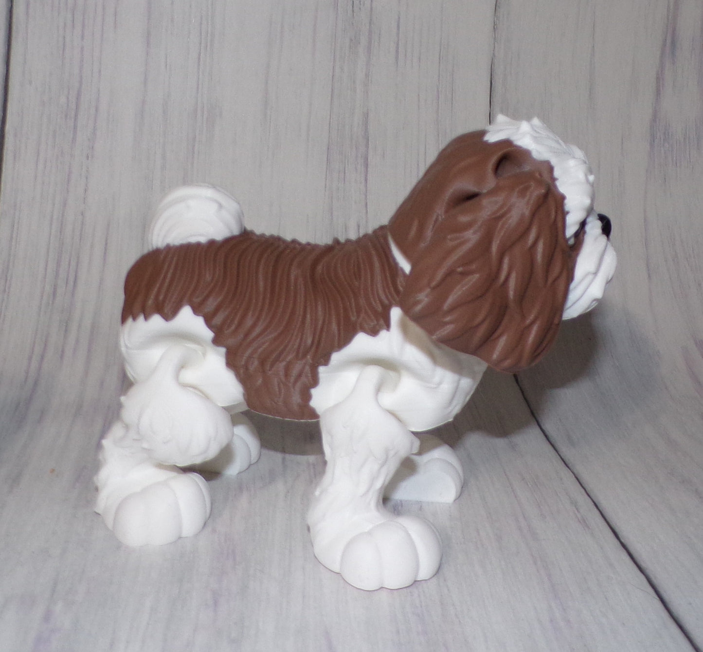 Shih Tzu 3D Printed Articulated Figurine - Wonderland 3D Printing