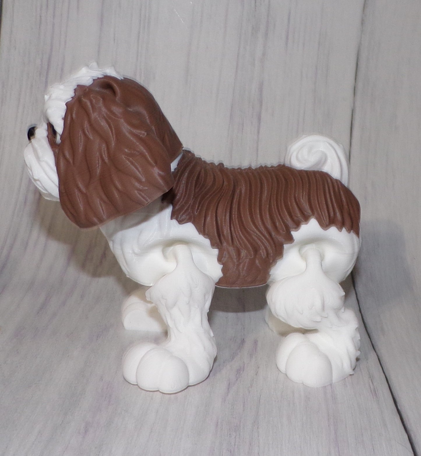 Shih Tzu 3D Printed Articulated Figurine - Wonderland 3D Printing