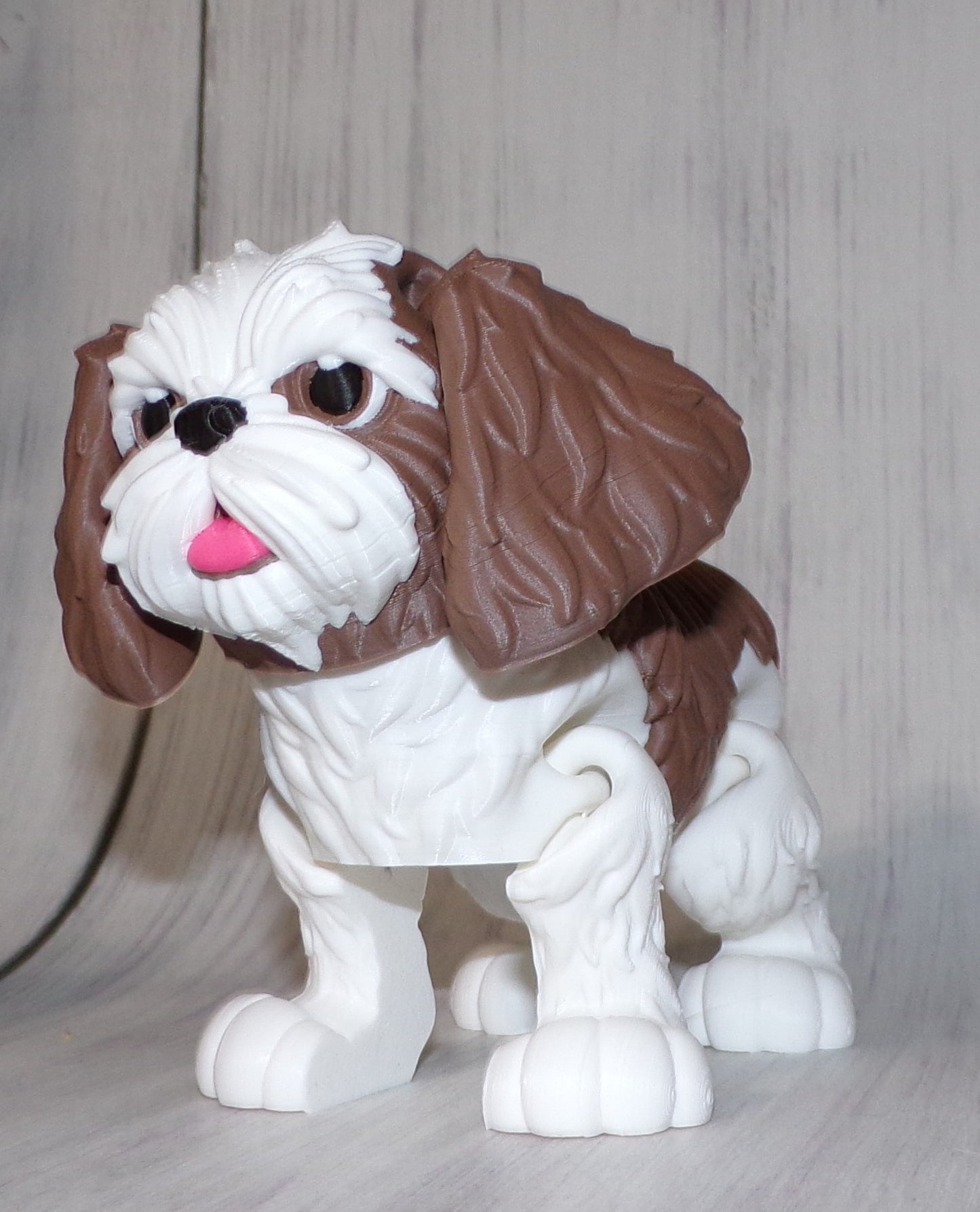 Shih Tzu 3D Printed Articulated Figurine - Wonderland 3D Printing