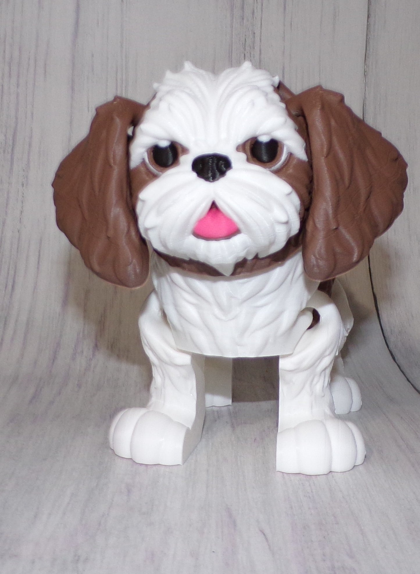Shih Tzu 3D Printed Articulated Figurine - Wonderland 3D Printing