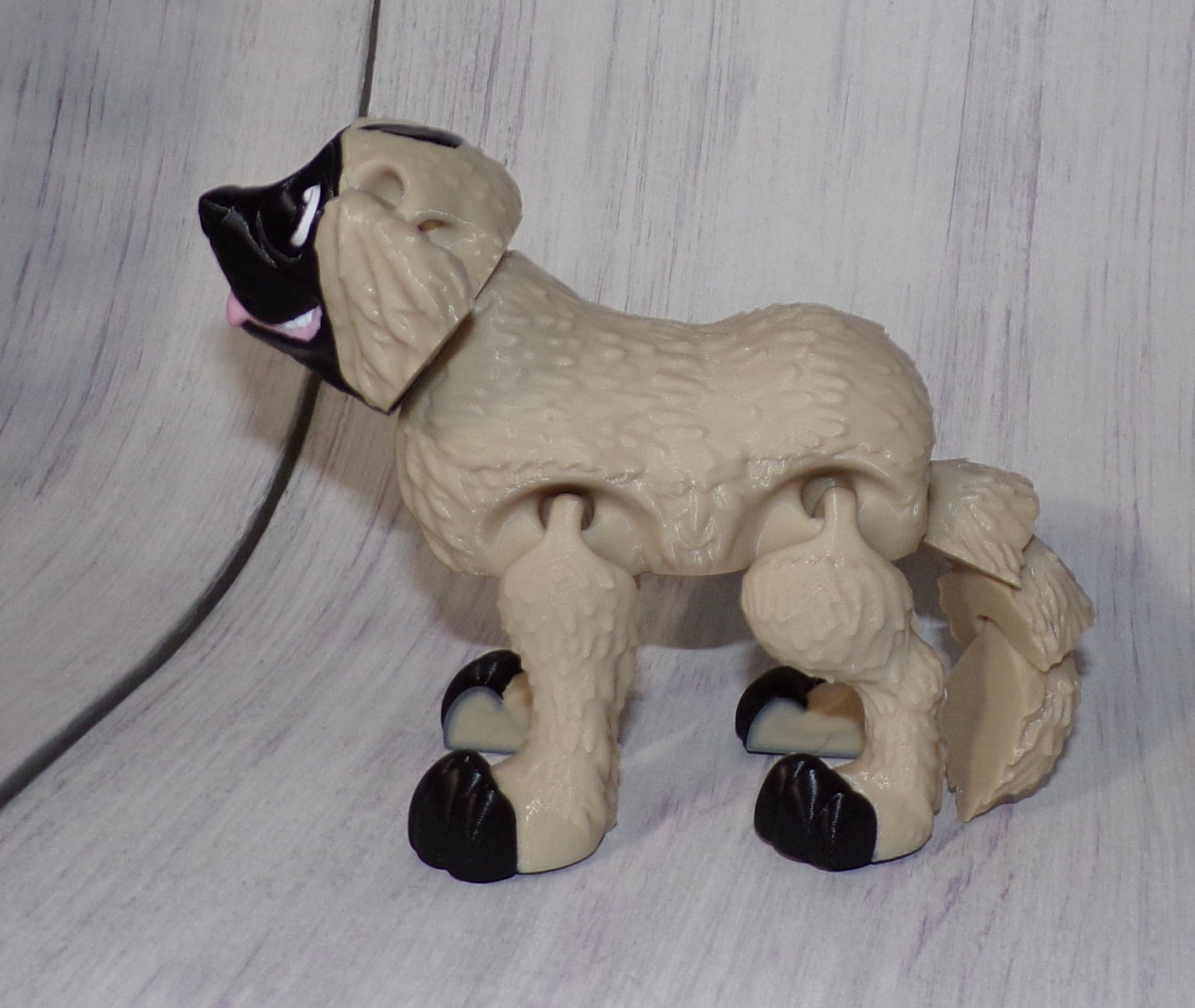 Leonberger 3D Printed Articulated Figurine - Wonderland 3D Printing