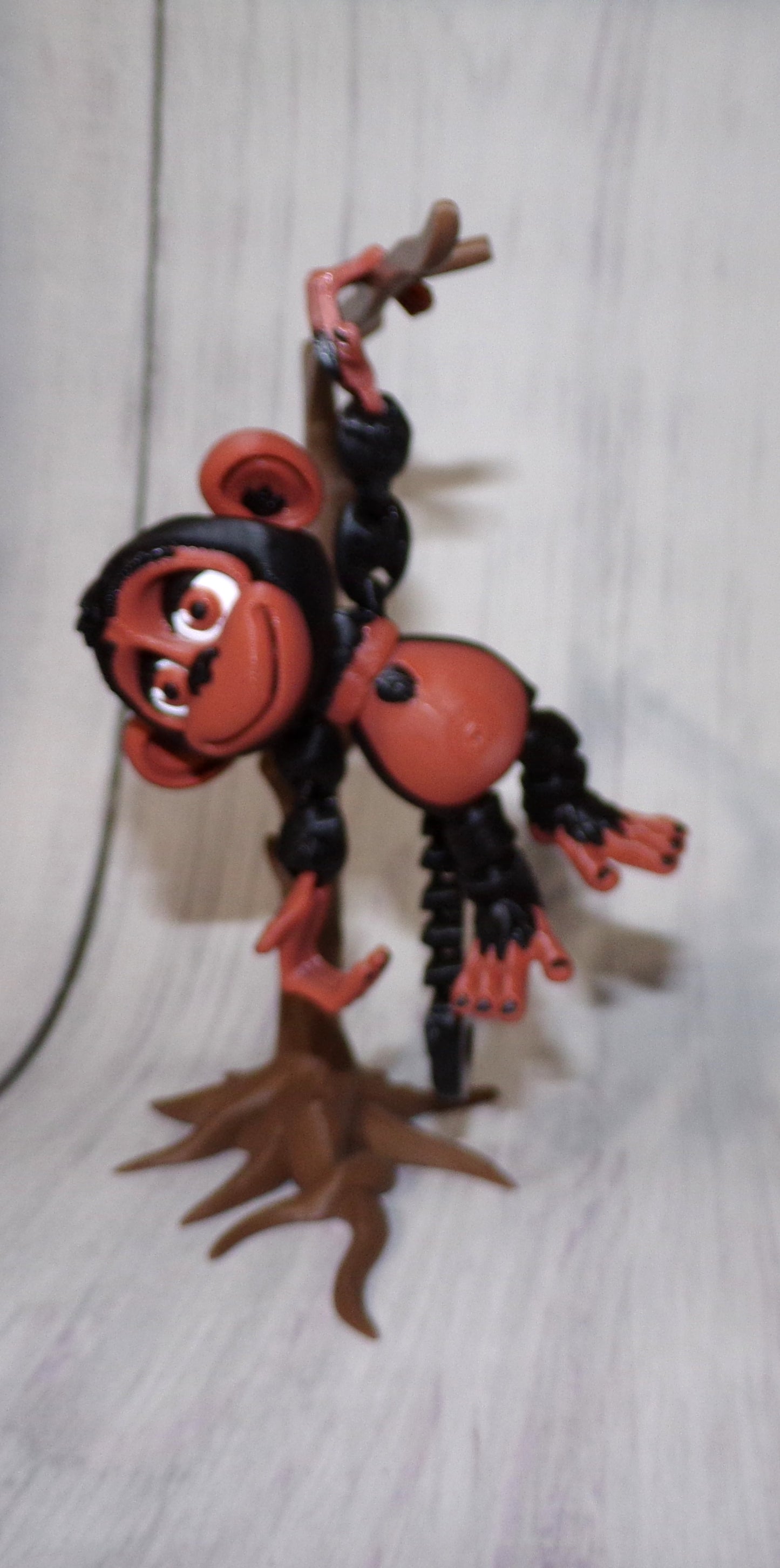 Monkey 3d printed articulated Flexi Fidget Toy - Wonderland 3D Printing