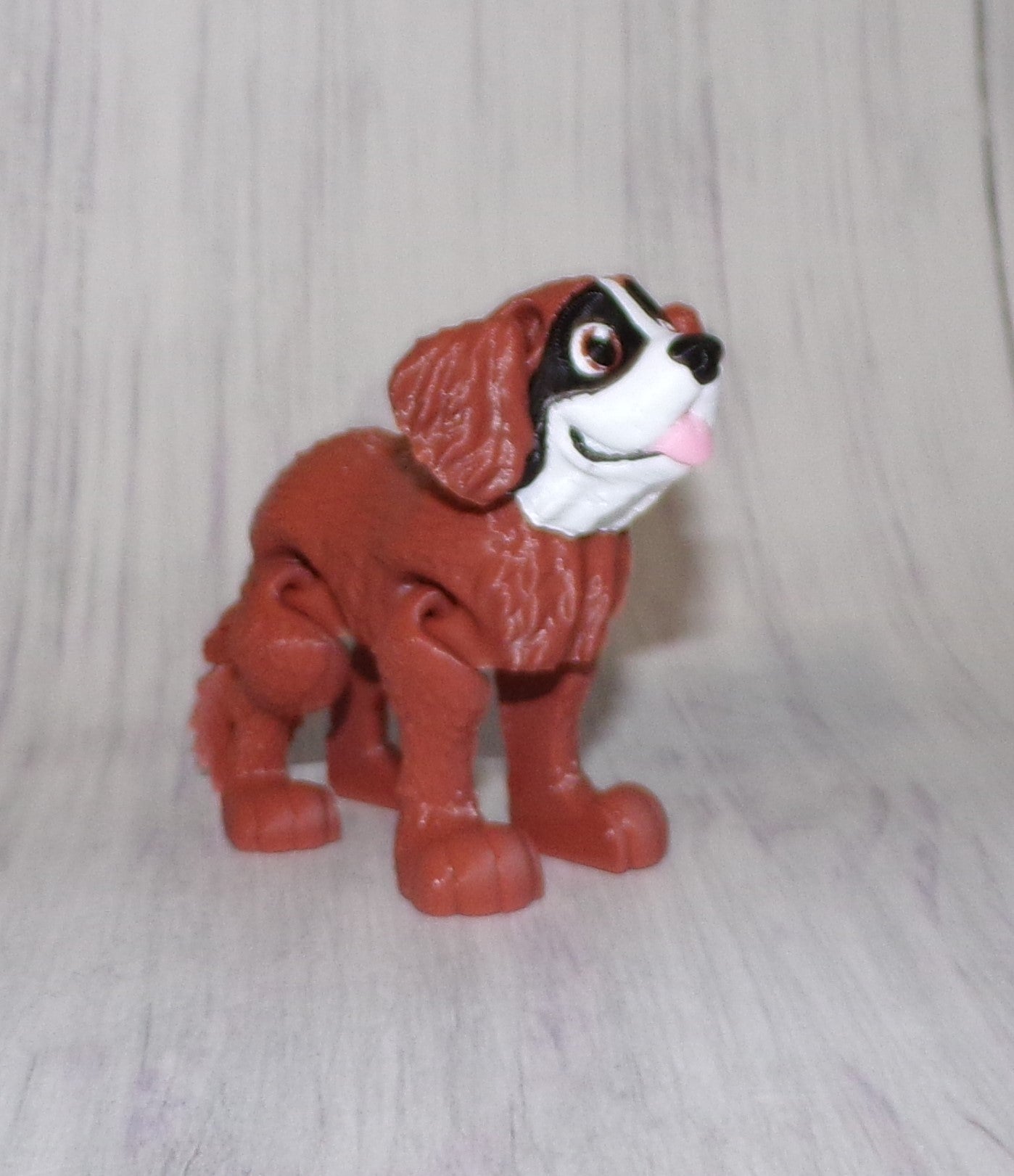 St Bernard 3D Printed Articulated Figurine - Wonderland 3D Printing