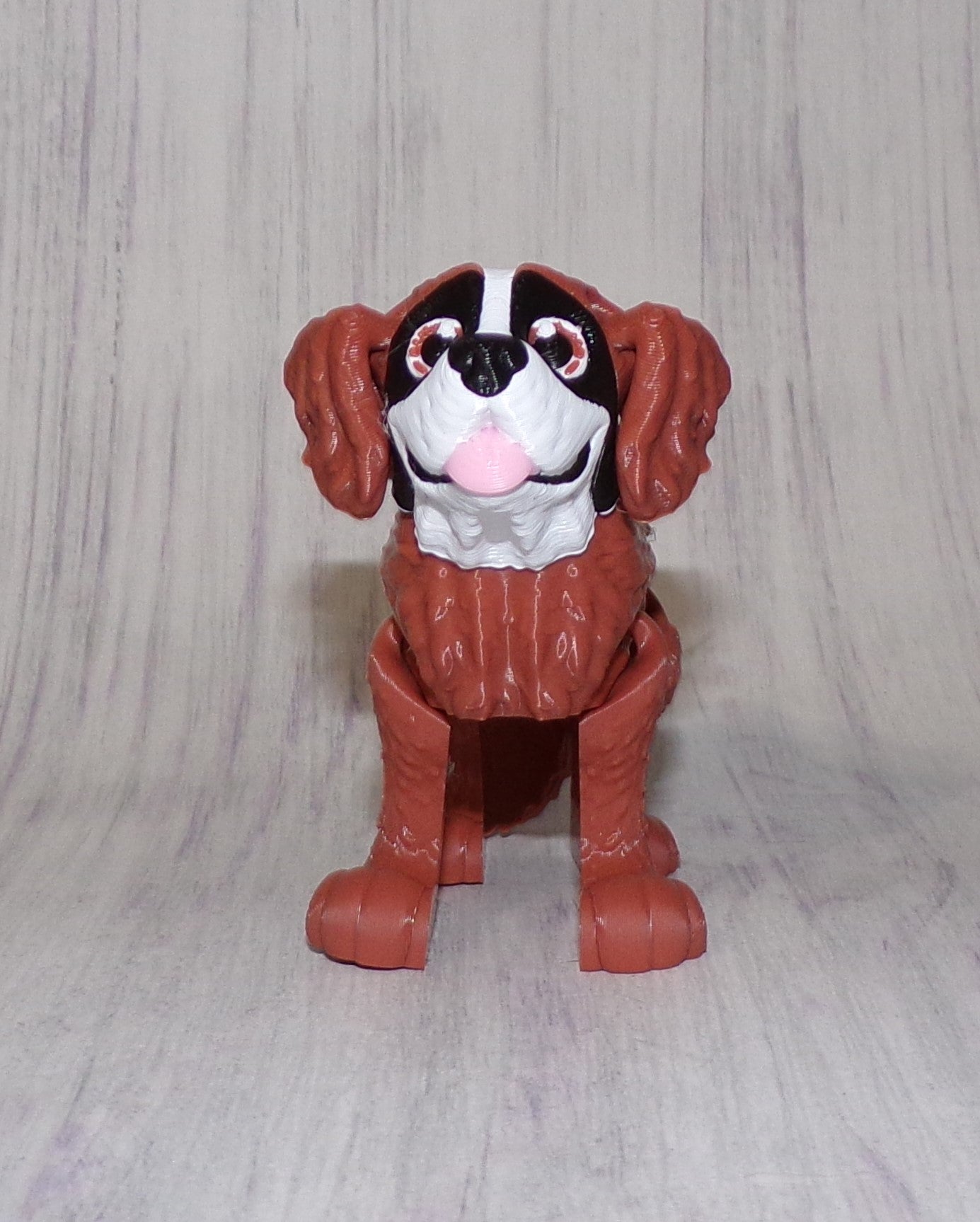 St Bernard 3D Printed Articulated Figurine - Wonderland 3D Printing