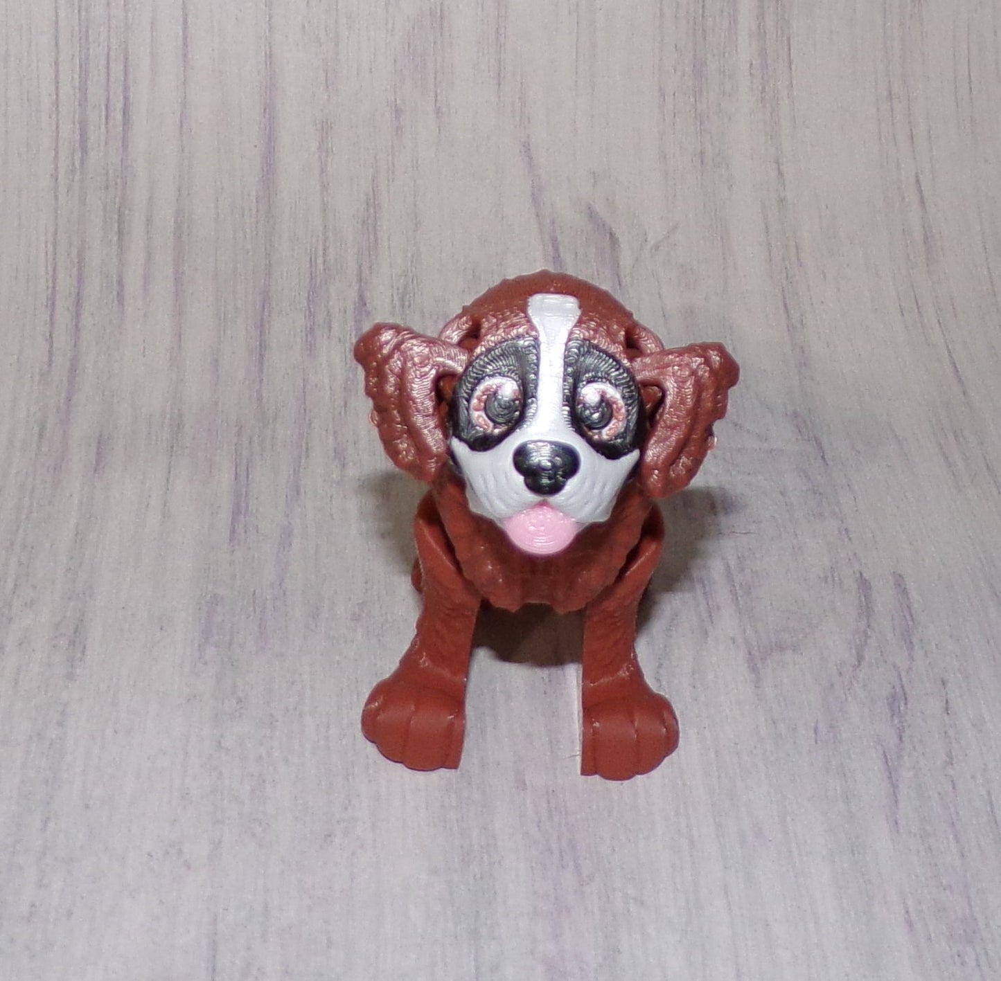St Bernard 3D Printed Articulated Figurine - Wonderland 3D Printing