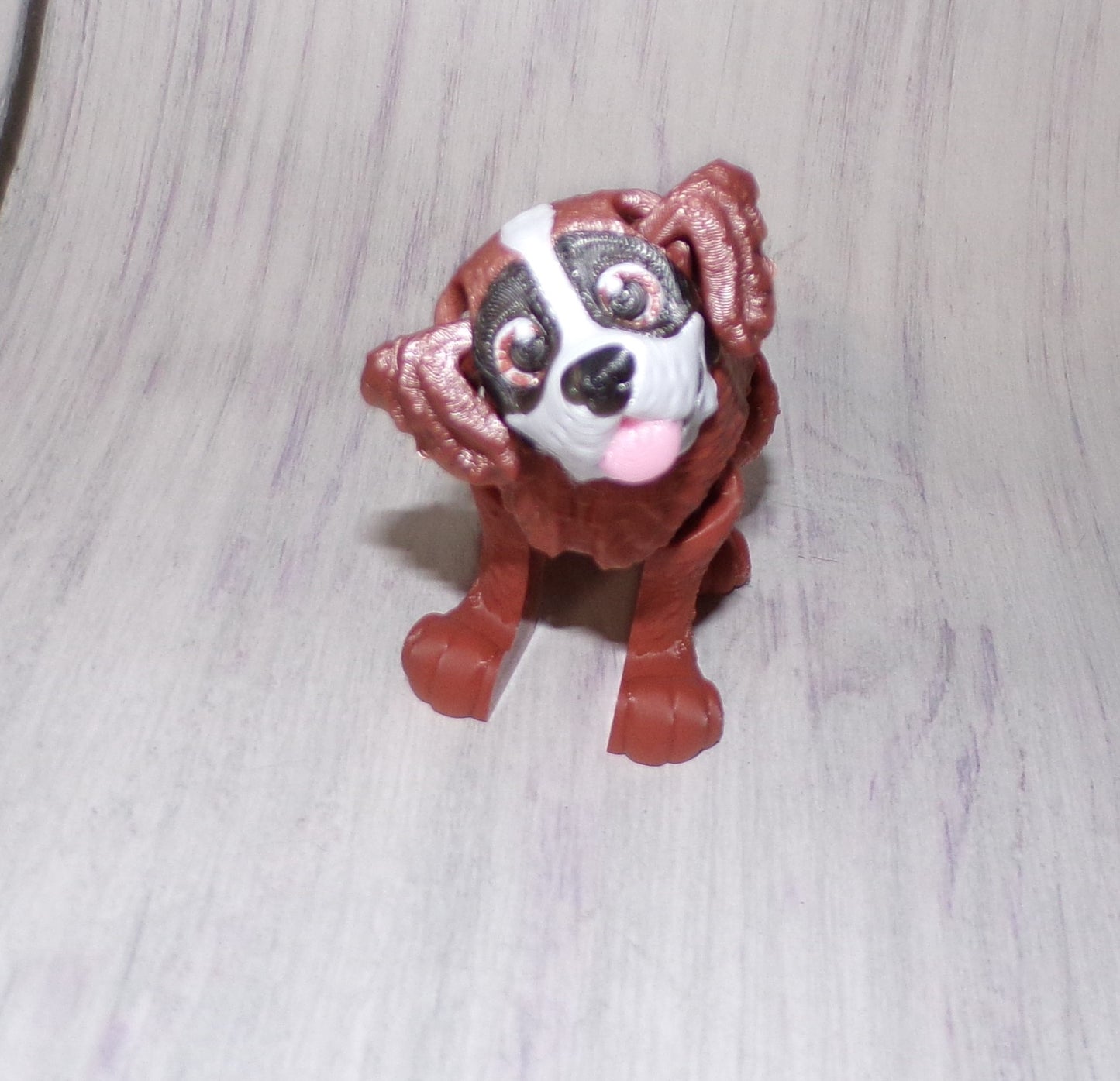 St Bernard 3D Printed Articulated Figurine - Wonderland 3D Printing